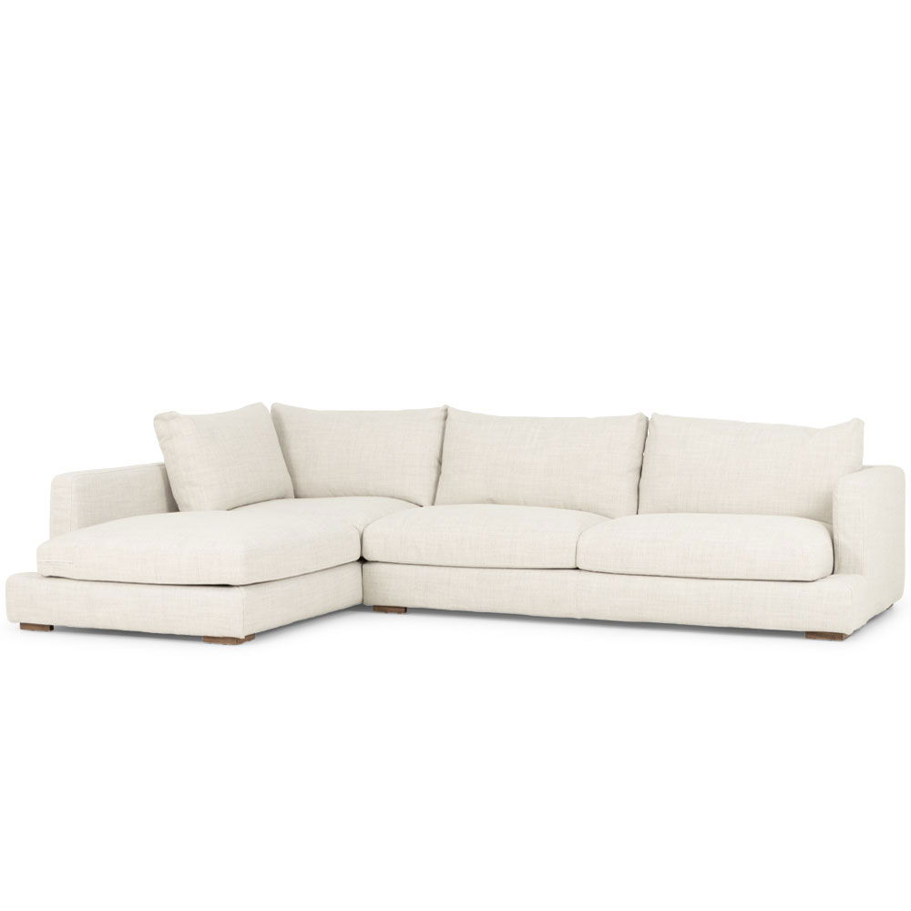 Stellar Left Hand Facing Chaise Sofa, Natural