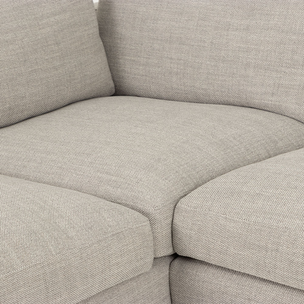 Stellar Left Hand Facing Chaise Sofa, Light Grey