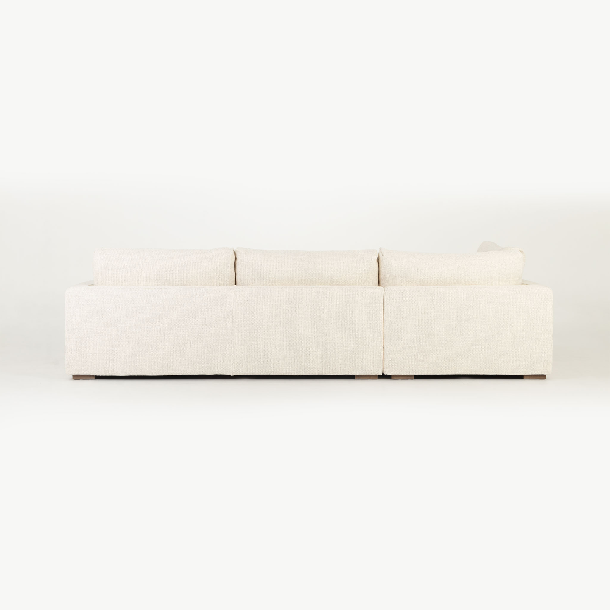 Stellar Left Hand Facing Chaise Sofa, Ivory