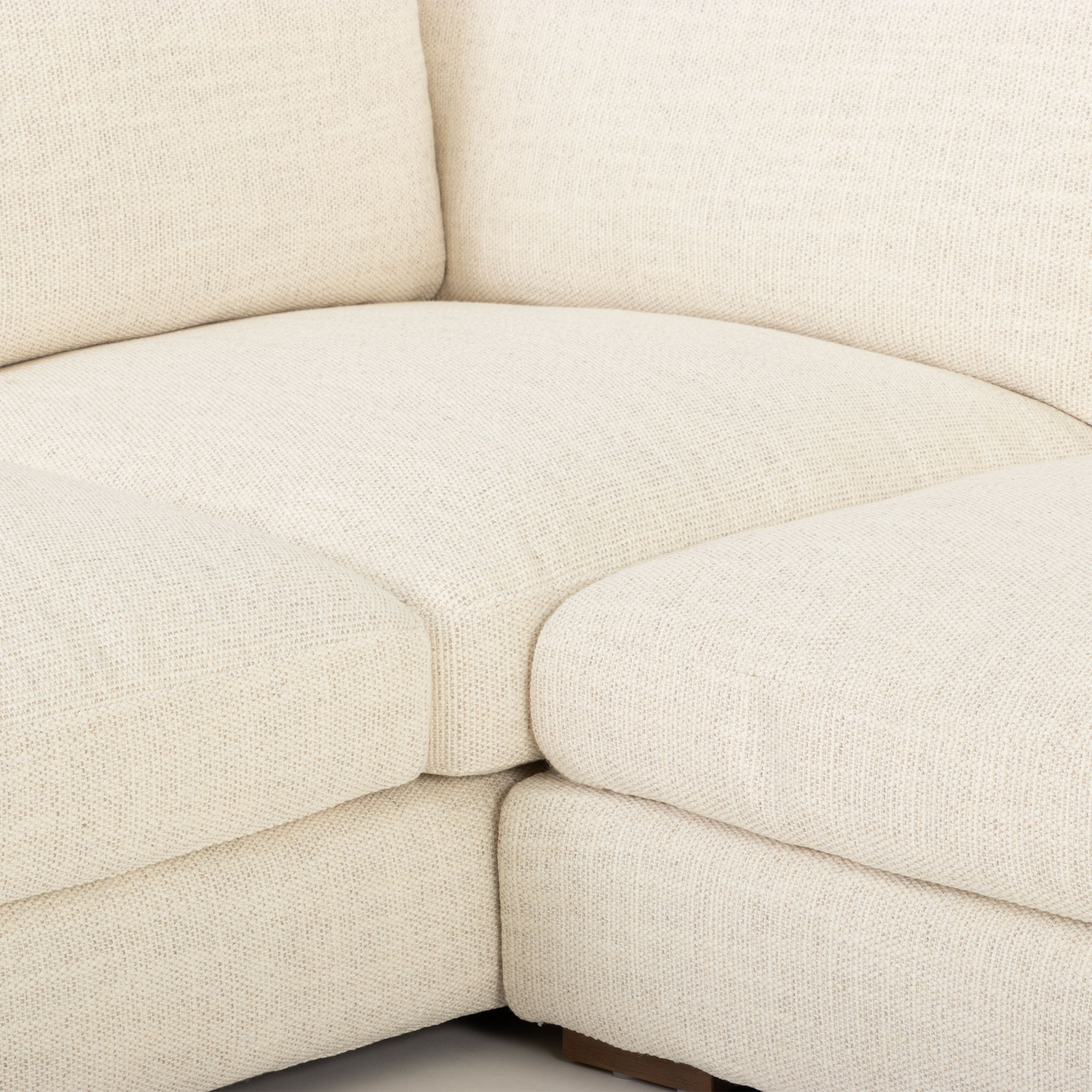 Stellar Left Hand Facing Chaise Sofa, Ivory