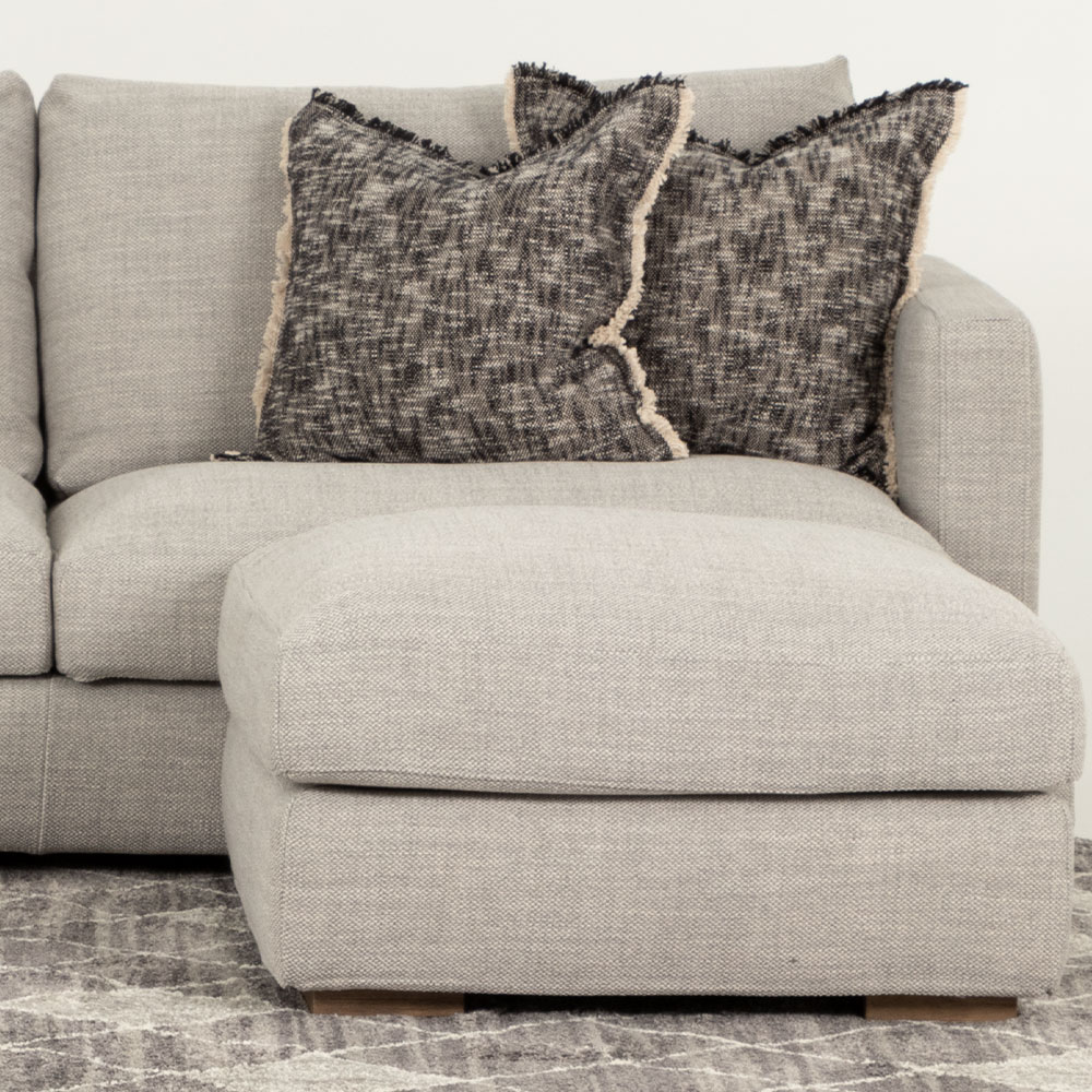 Stellar Ottoman, Light Grey