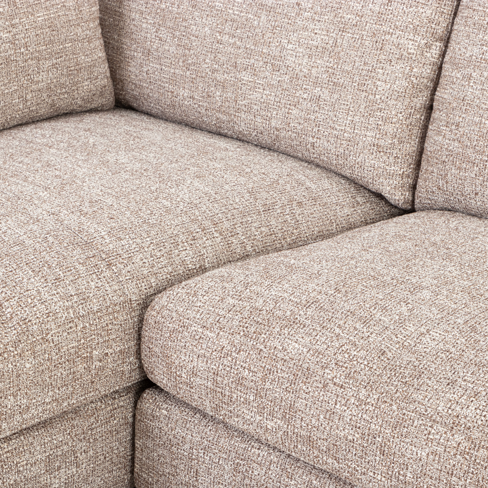 Verona Left Hand Facing Chaise Sofa, Brown