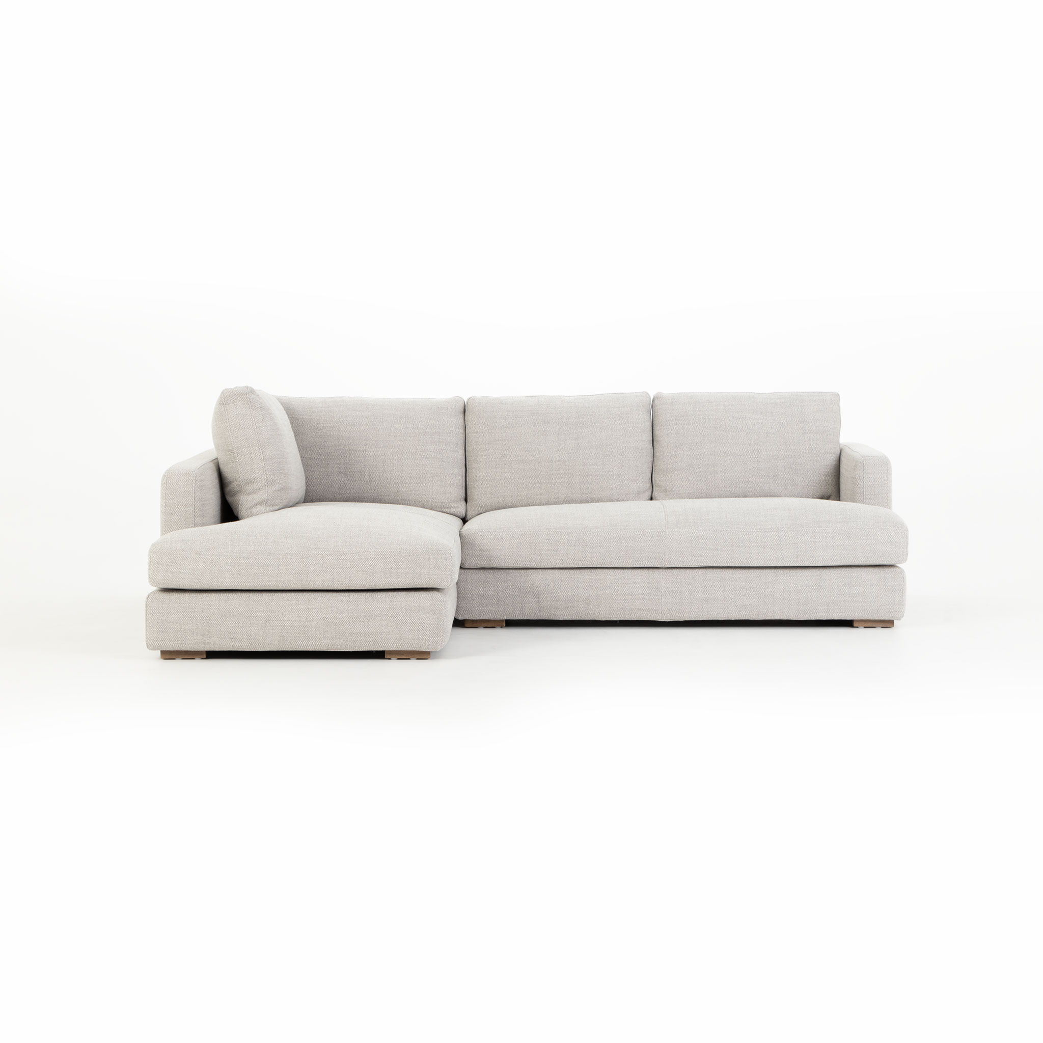 Verona Left Hand Facing Chaise Sofa, Grey