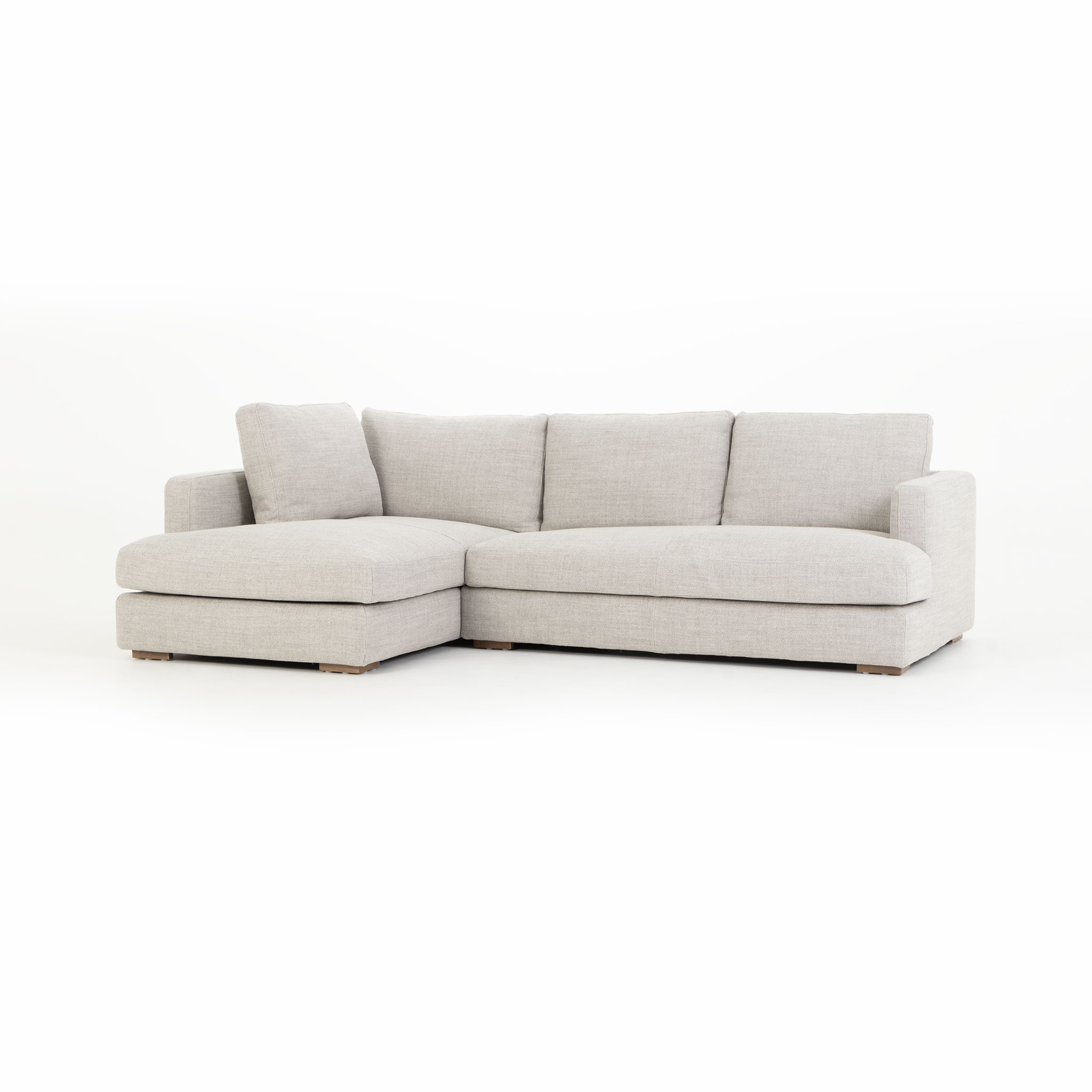 Verona Left Hand Facing Chaise Sofa, Grey