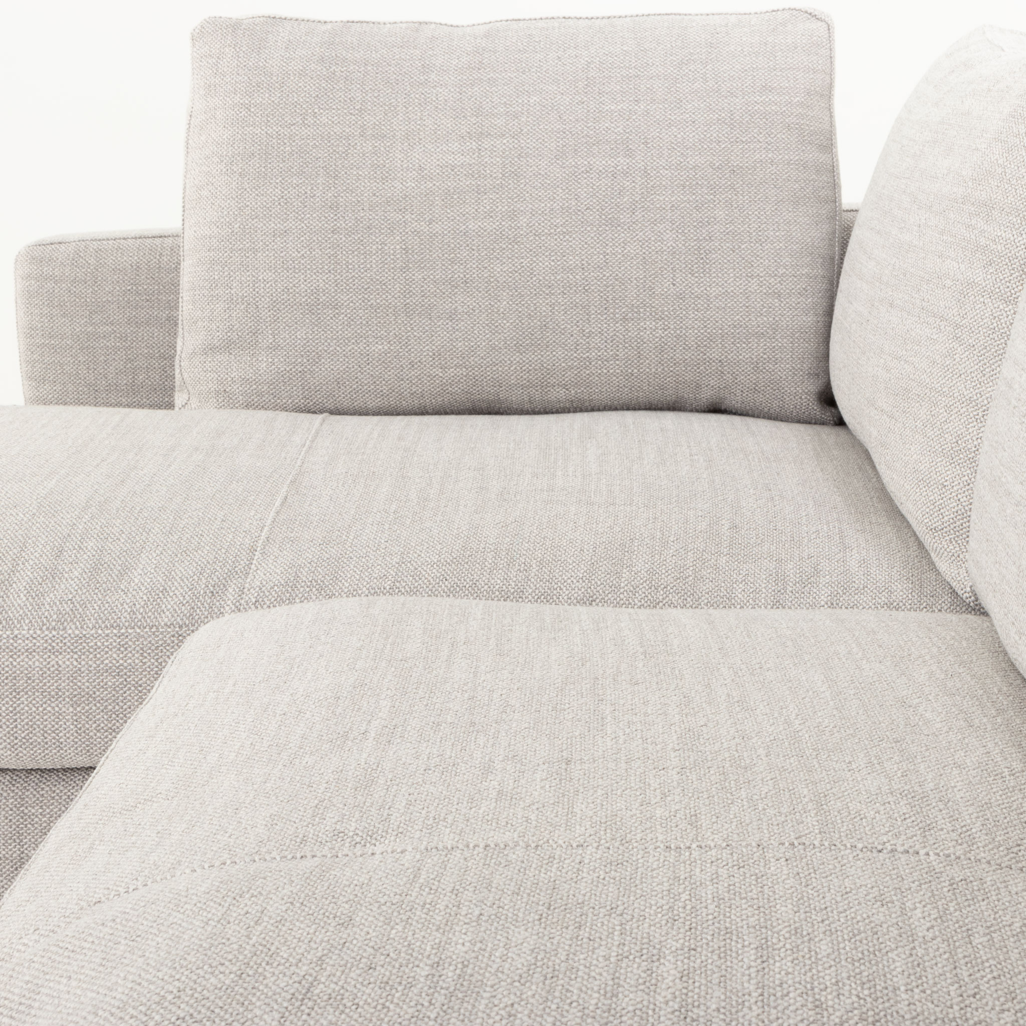 Verona Left Hand Facing Chaise Sofa, Grey