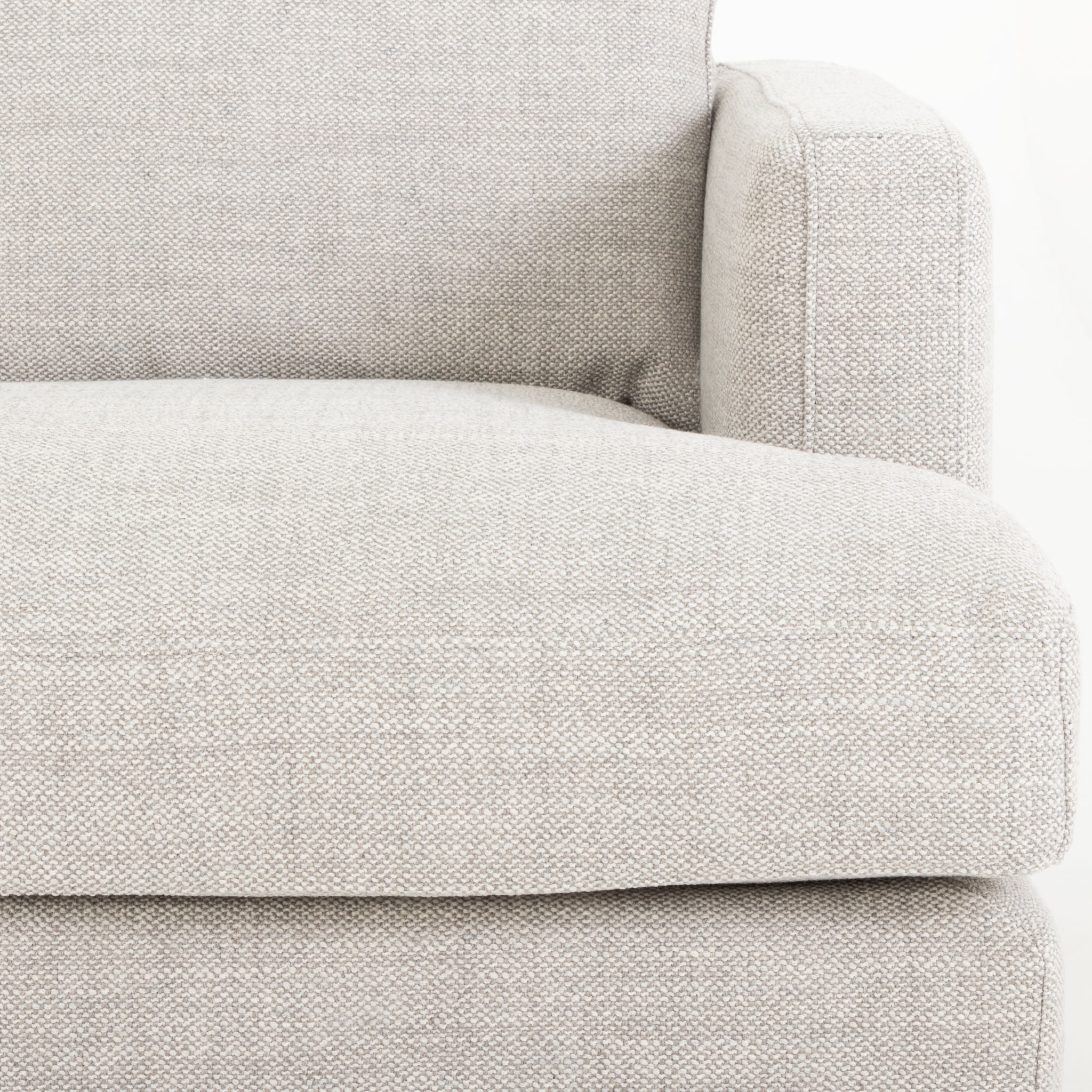 Verona Left Hand Facing Chaise Sofa, Grey