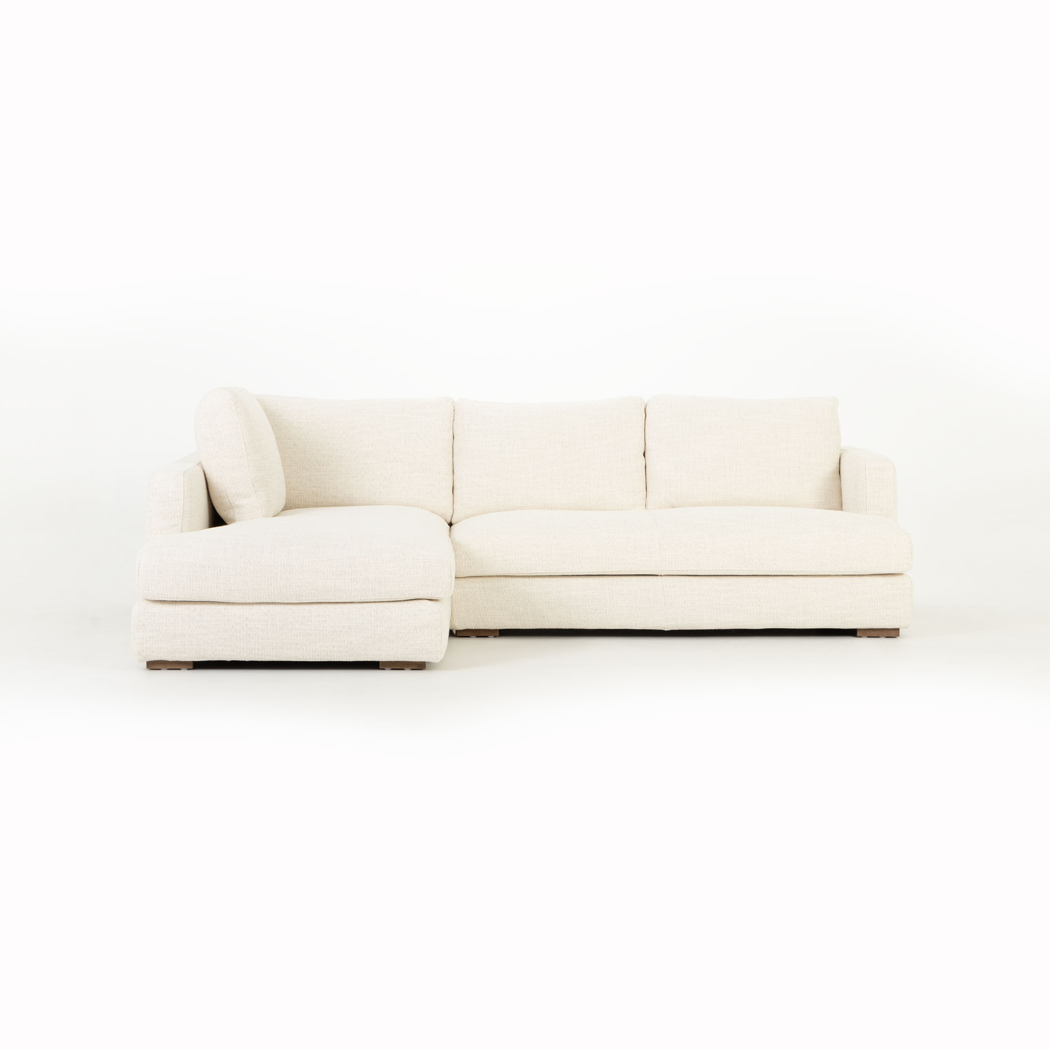 Verona Left Hand Facing Chaise Sofa, Ivory
