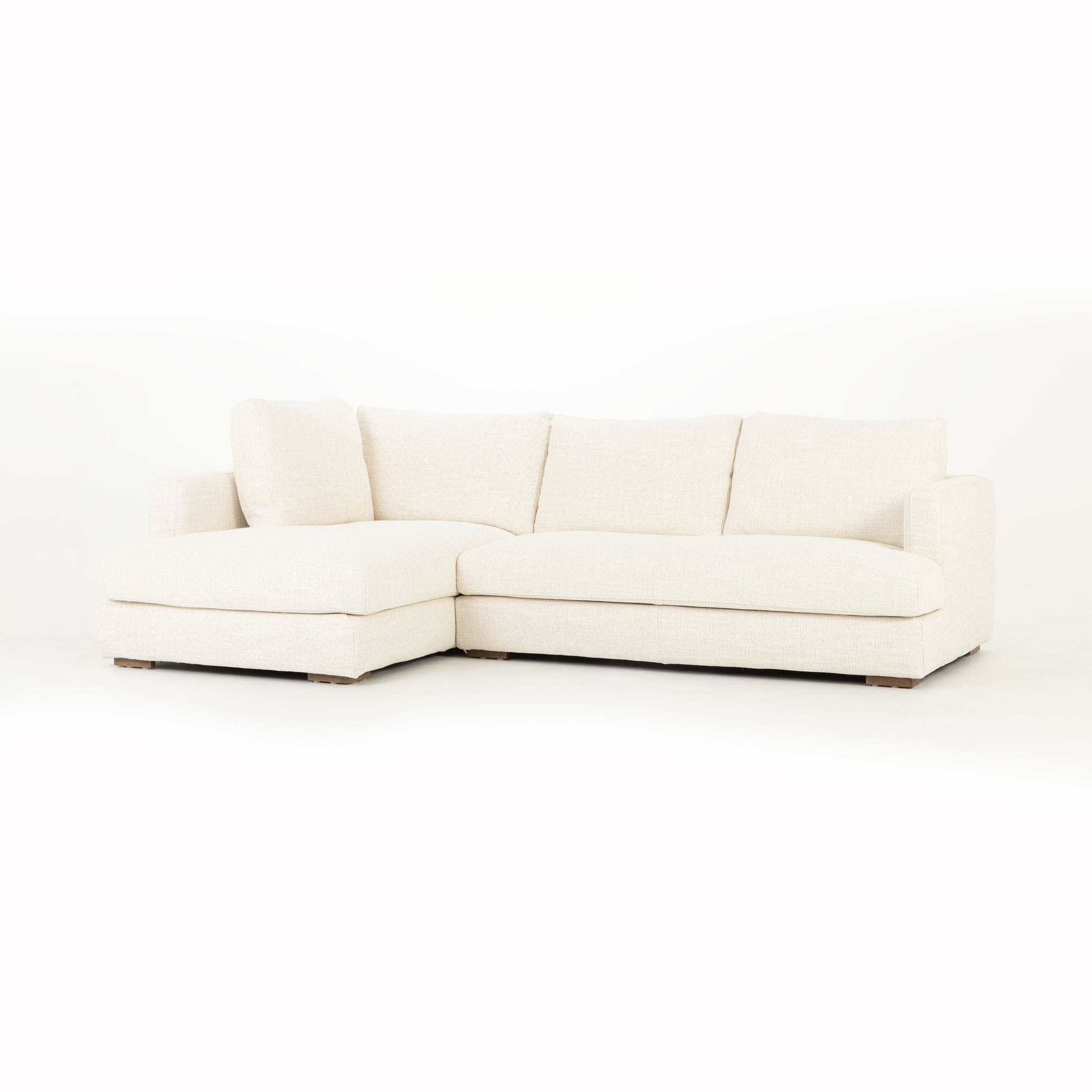 Verona Left Hand Facing Chaise Sofa, Ivory