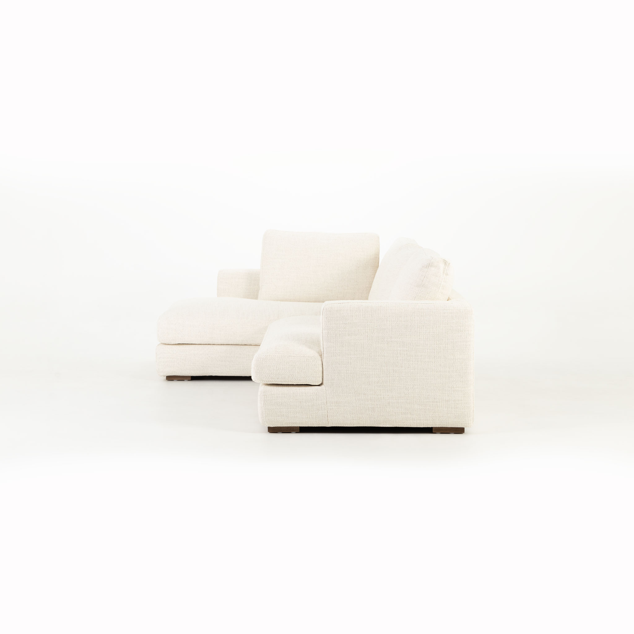 Verona Left Hand Facing Chaise Sofa, Ivory