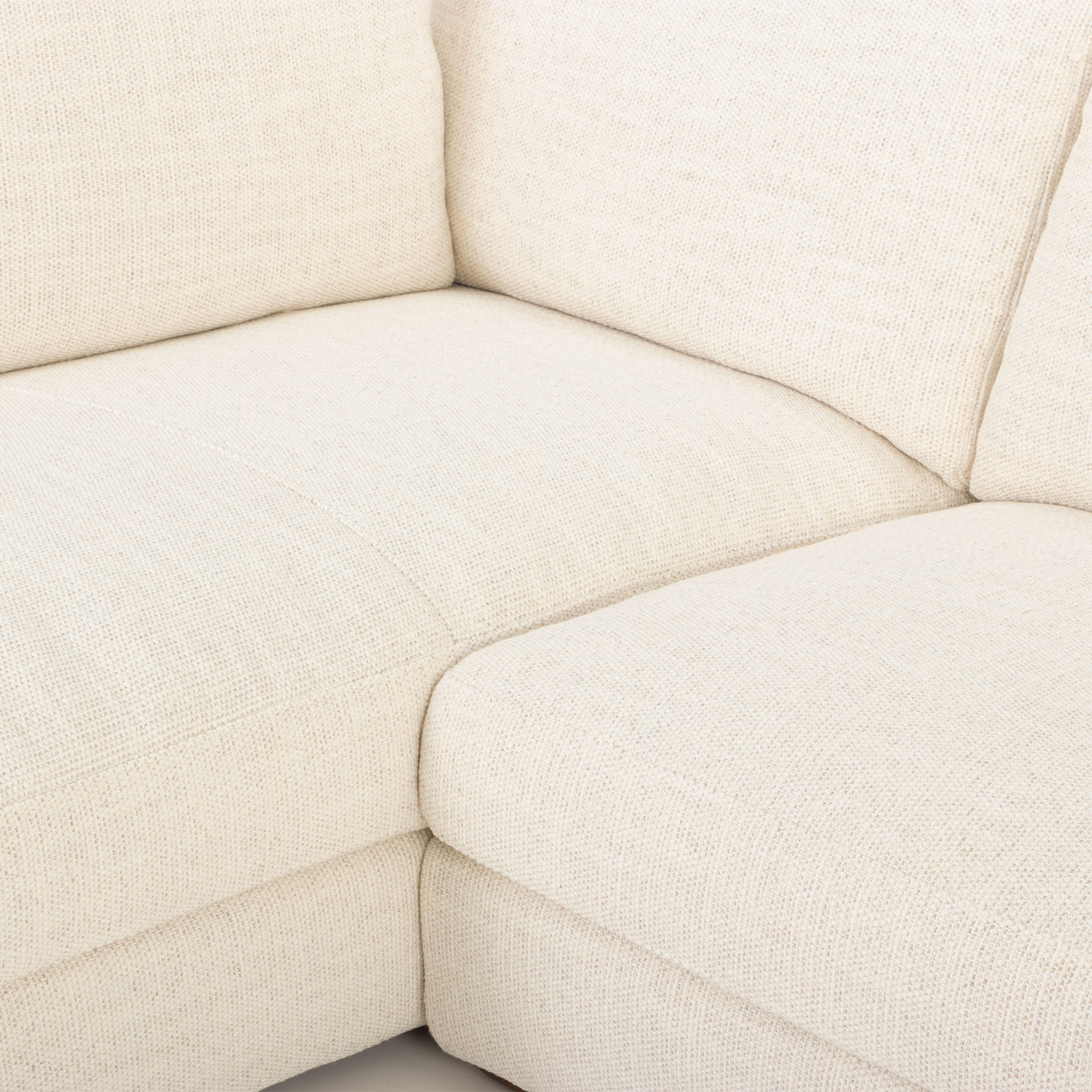 Verona Left Hand Facing Chaise Sofa, Ivory