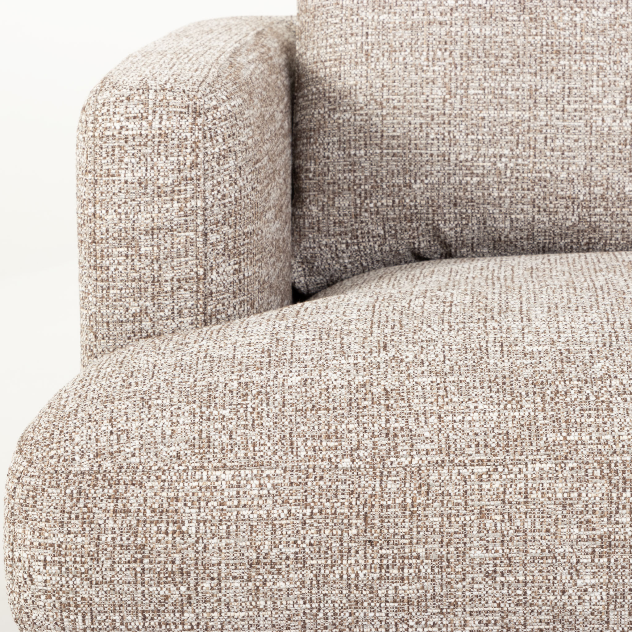 Verona Right Hand Facing Chaise Sofa, Brown