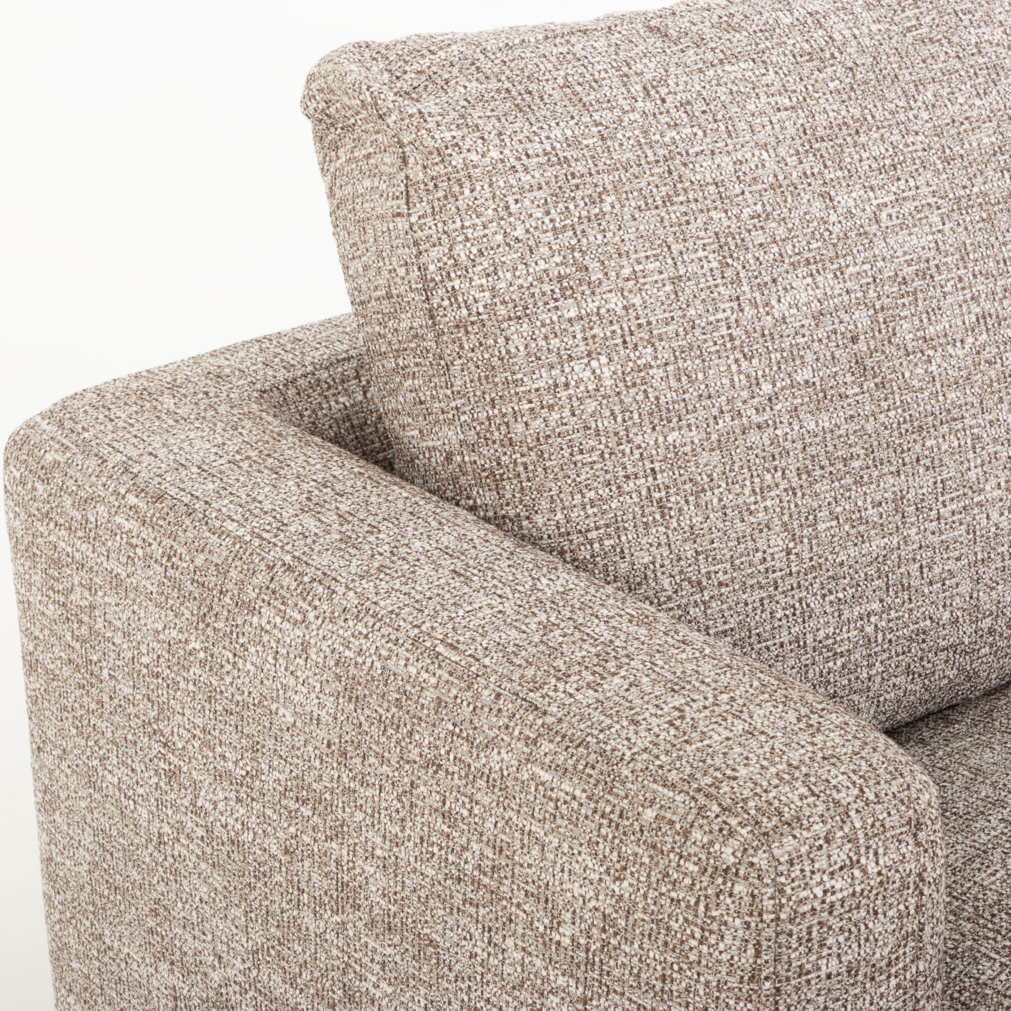 Verona Right Hand Facing Chaise Sofa, Brown