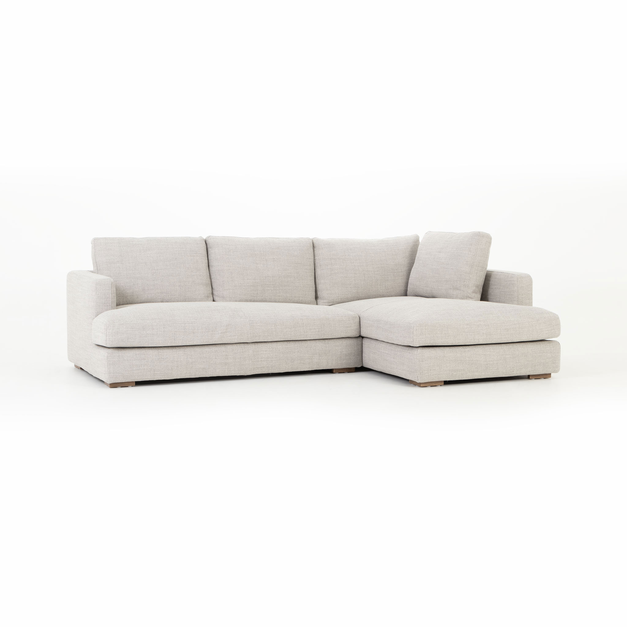 Verona Right Hand Facing Chaise Sofa, Grey