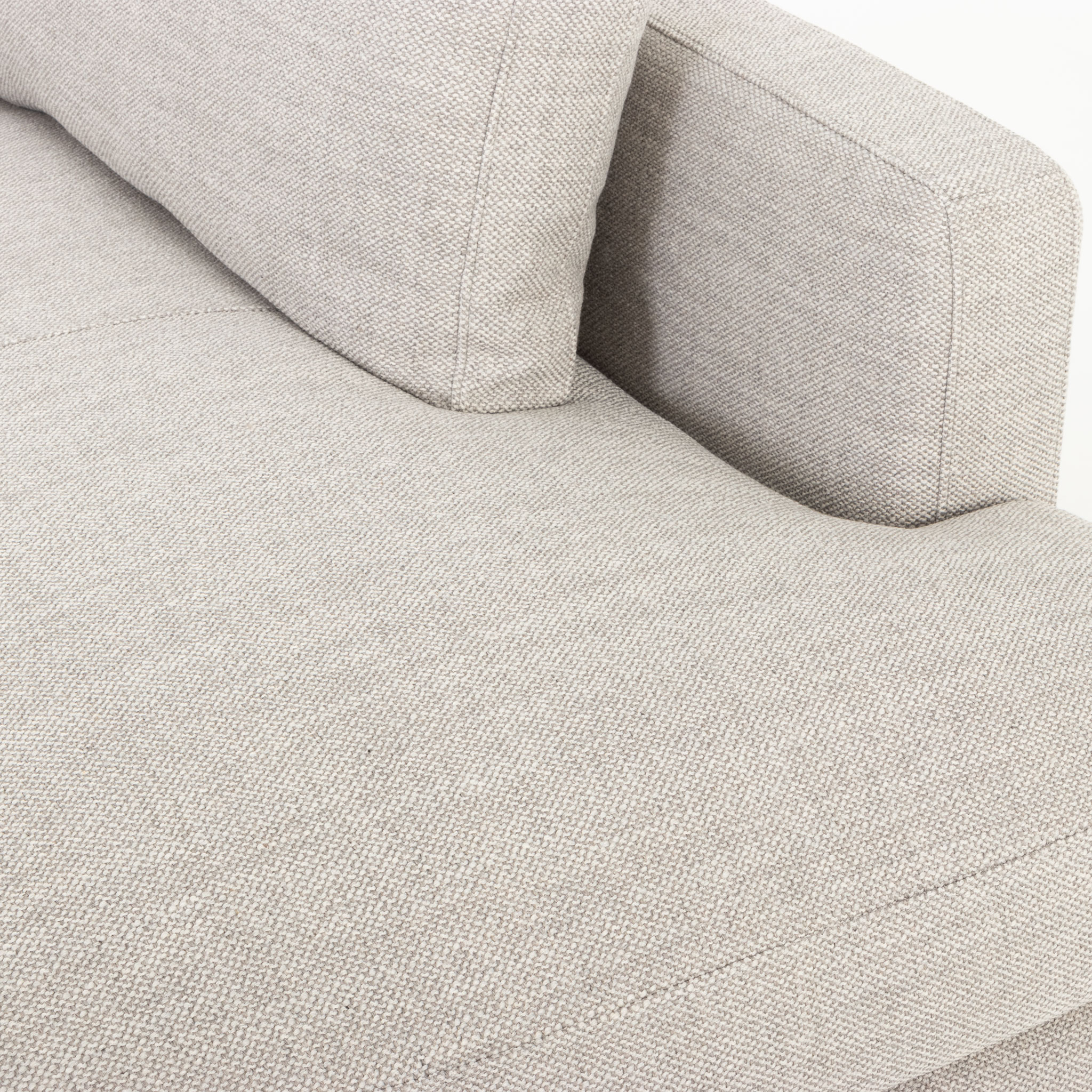 Verona Right Hand Facing Chaise Sofa, Grey