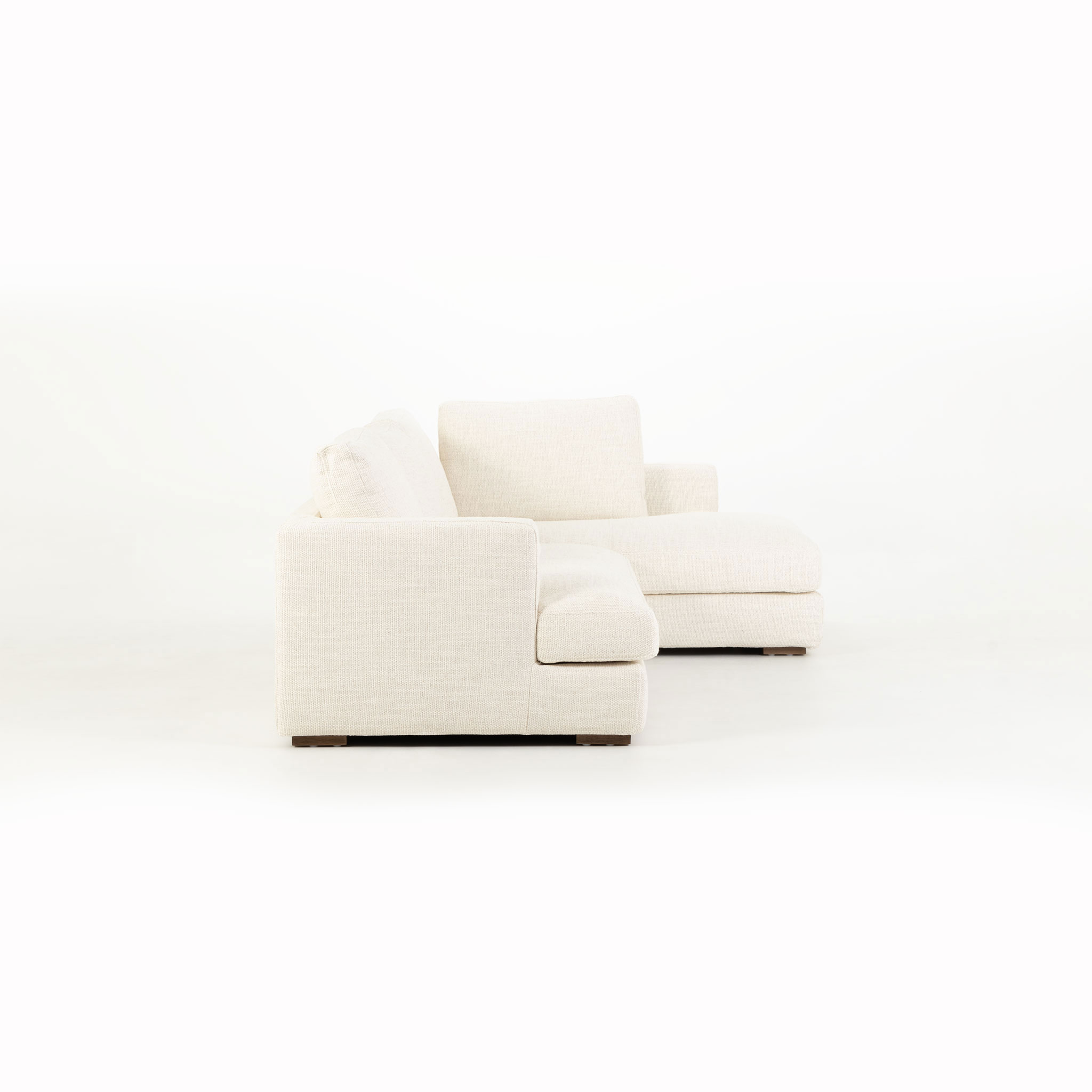 Verona Right Hand Facing Chaise Sofa, Ivory