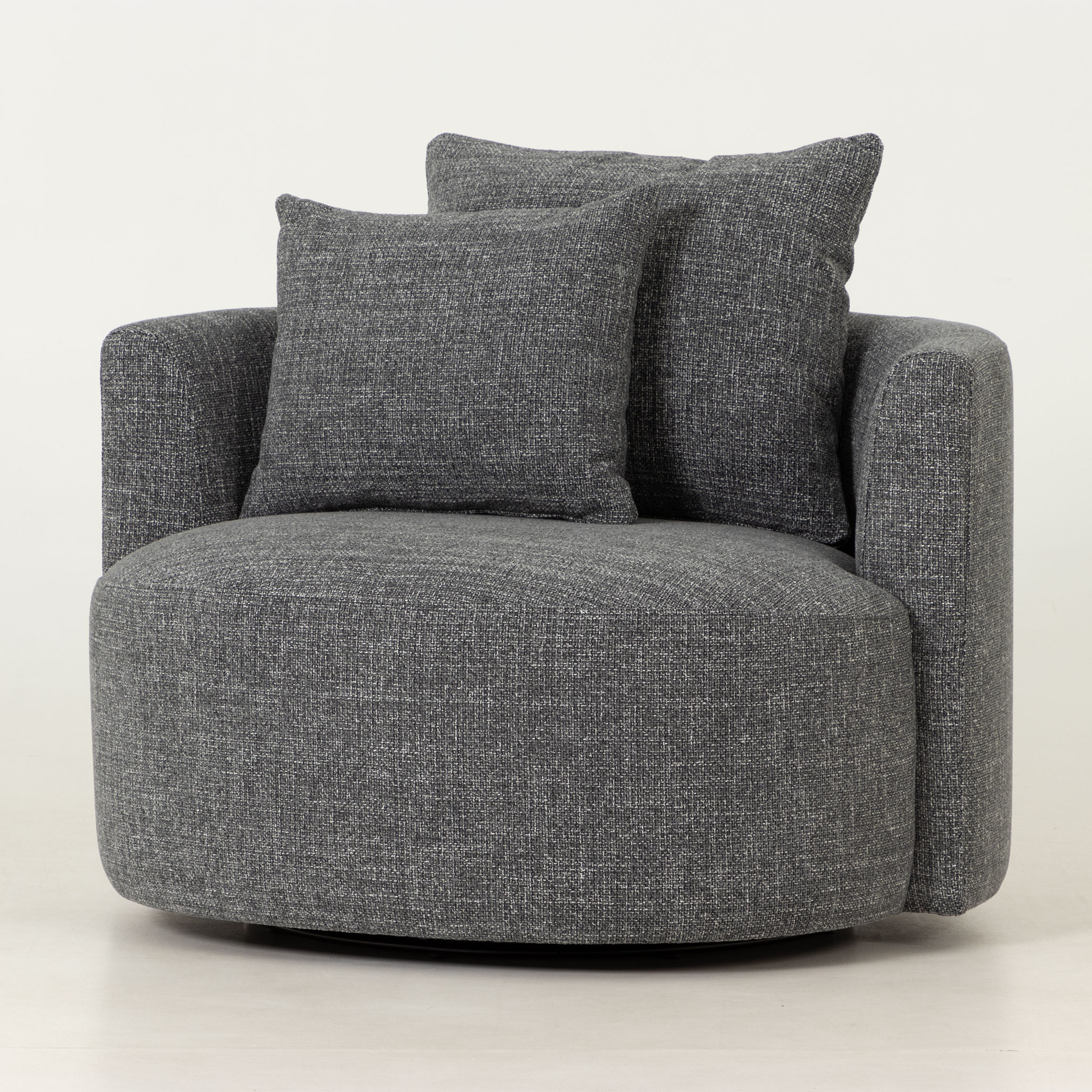 McKenna Swivel Chair, Charcoal