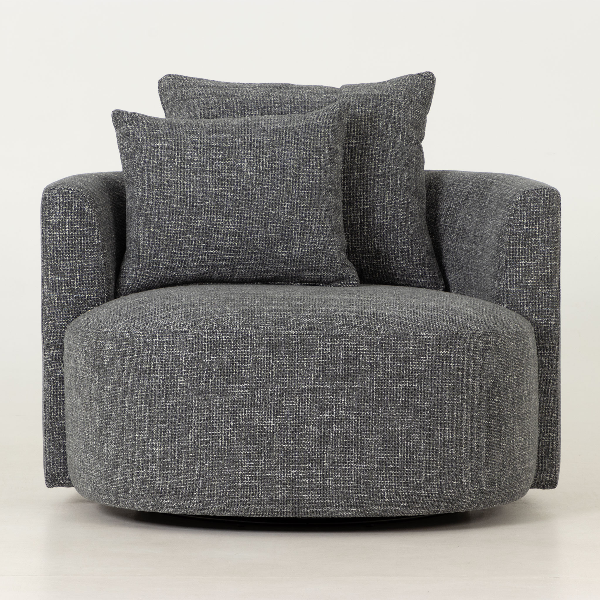 McKenna Swivel Chair, Charcoal
