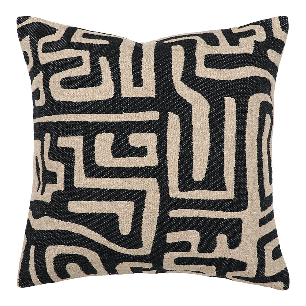 Ollo Loren Cushion - Poly Inner, Black