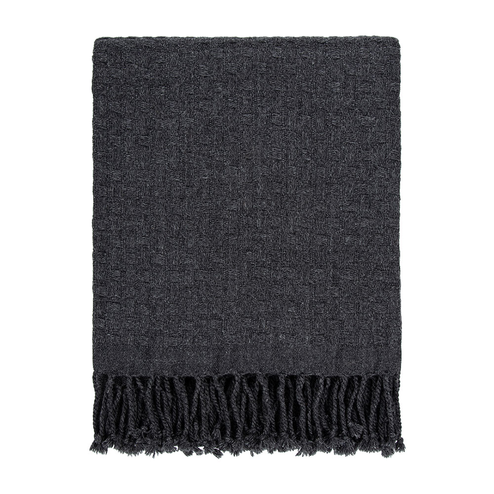 Ollo Capri Throw, Charcoal