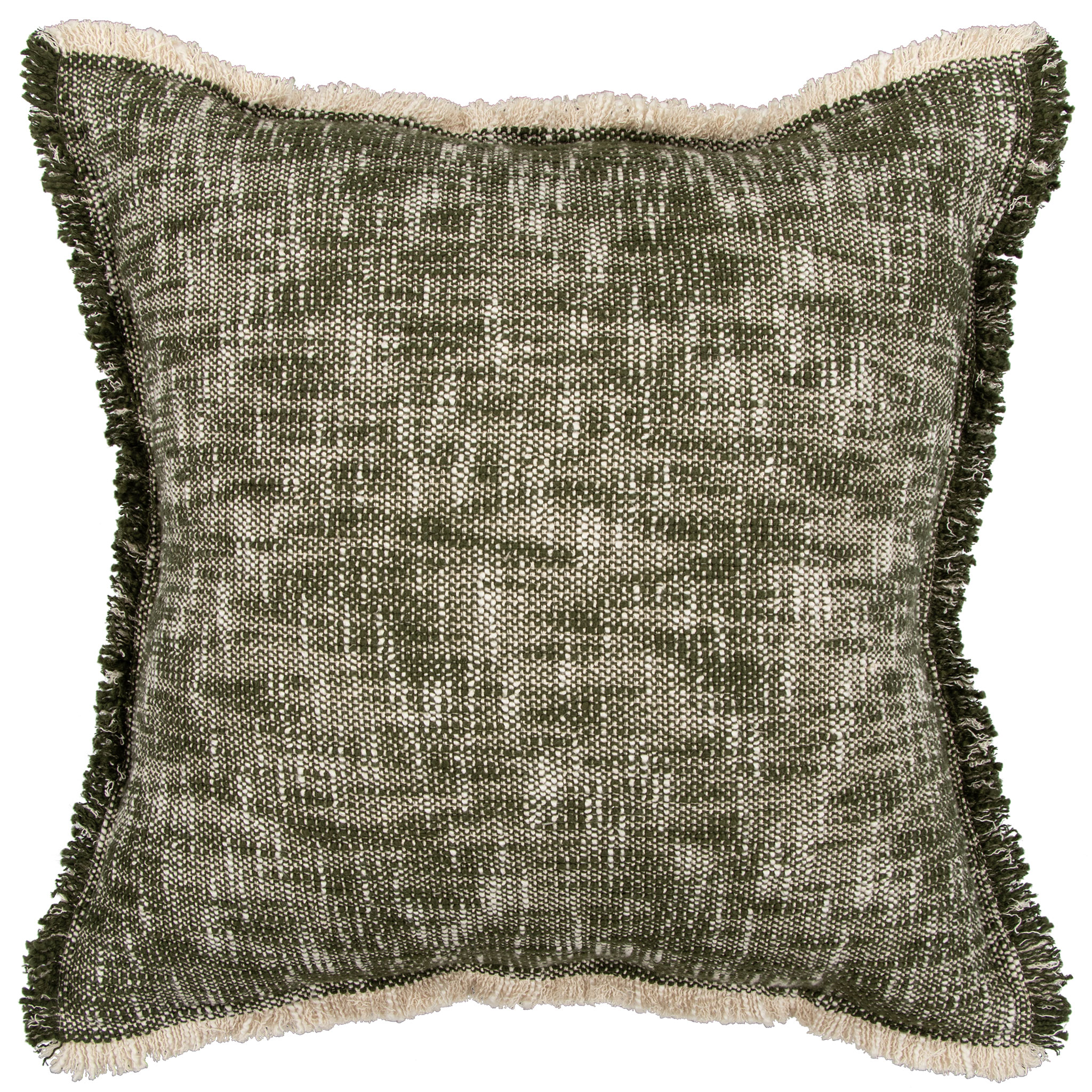 Ollo Arezzo Cushion - Feather Inner, Olive