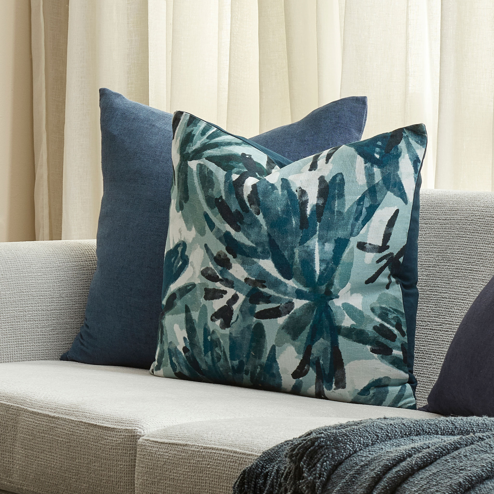 Ollo Lumiere Cushion - Feather Inner, Diesel