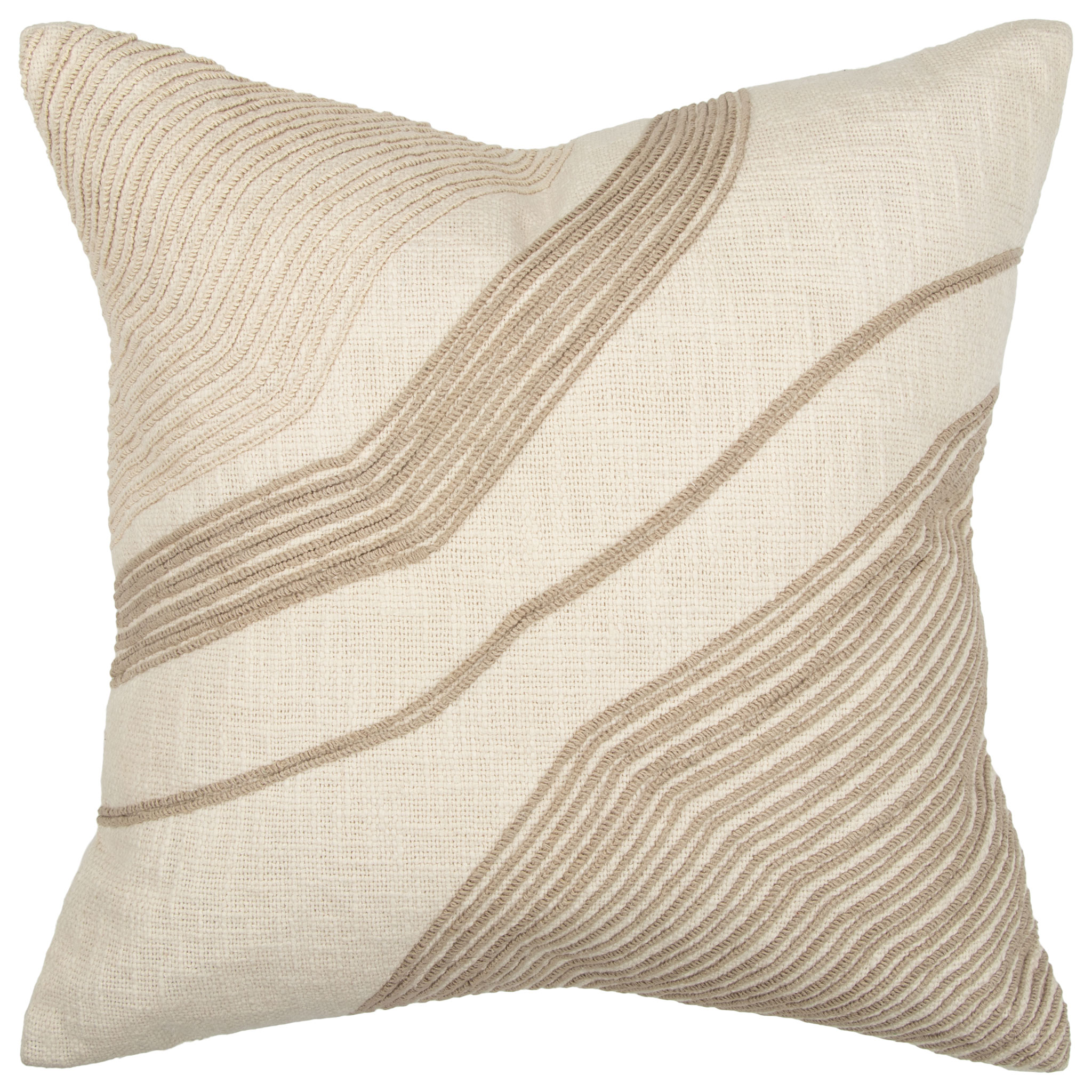 Ollo Chelsea Cushion - Feather Inner, Ivory
