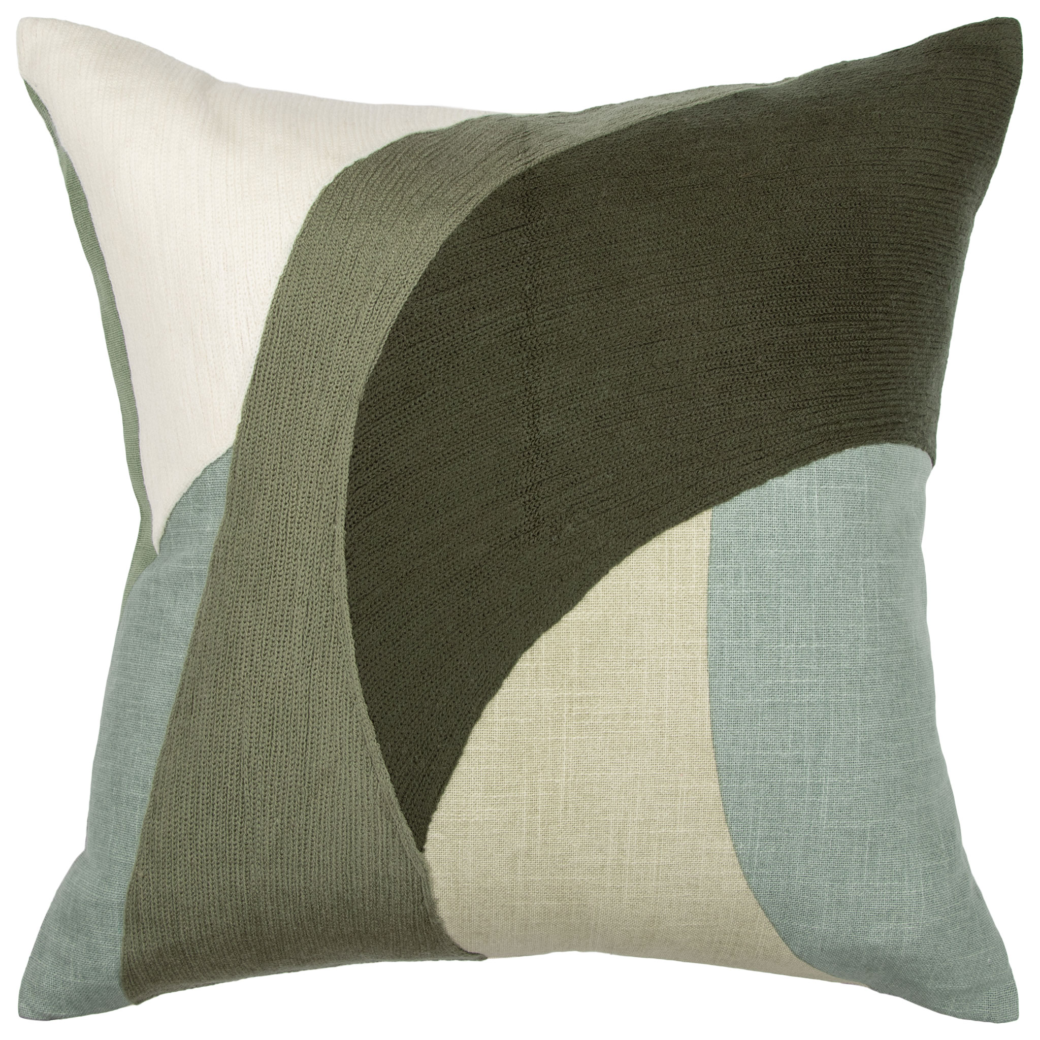 Ollo Ellis Cushion - Feather Inner, Olive