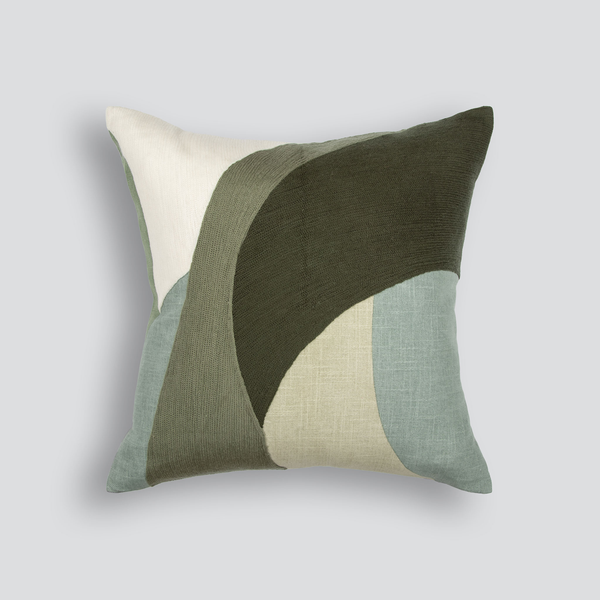 Ollo Ellis Cushion - Feather Inner, Olive