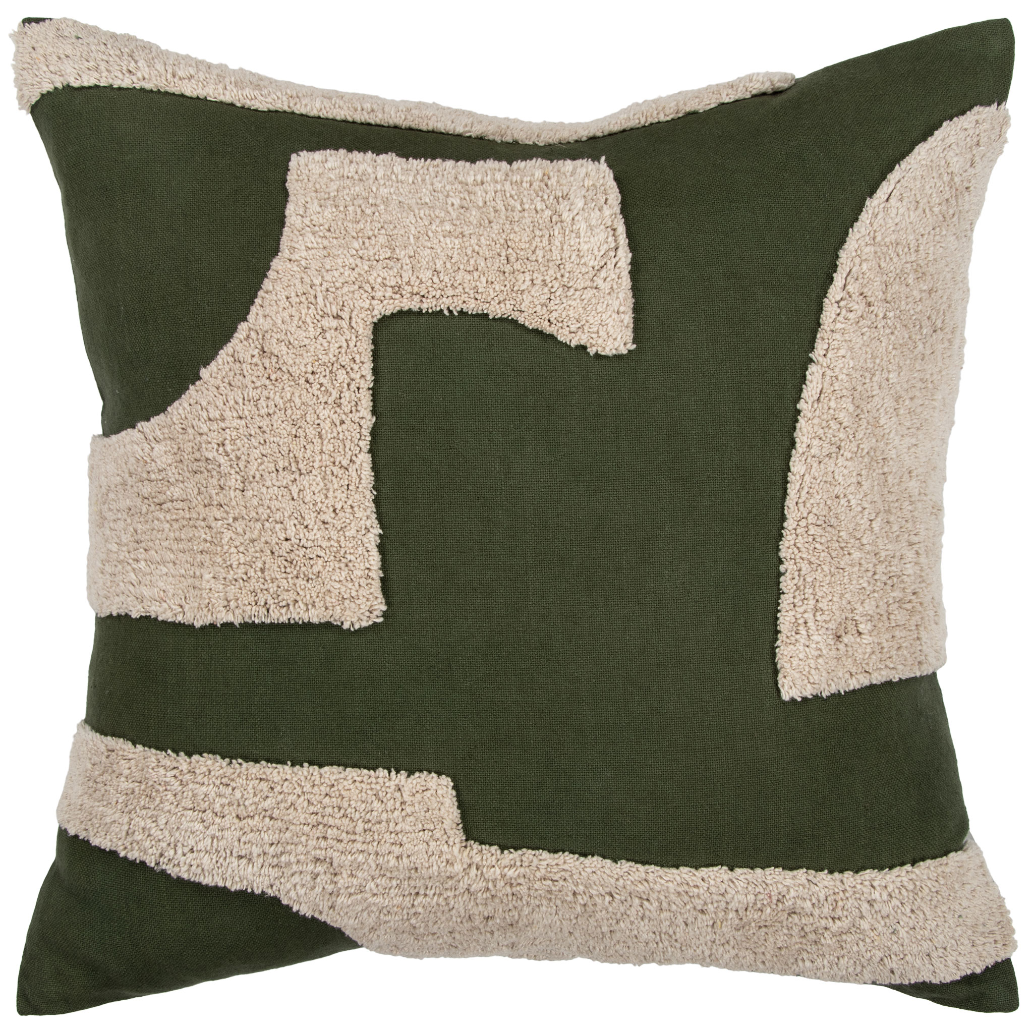 Ollo Mezze Cushion - Feather Inner, Olive