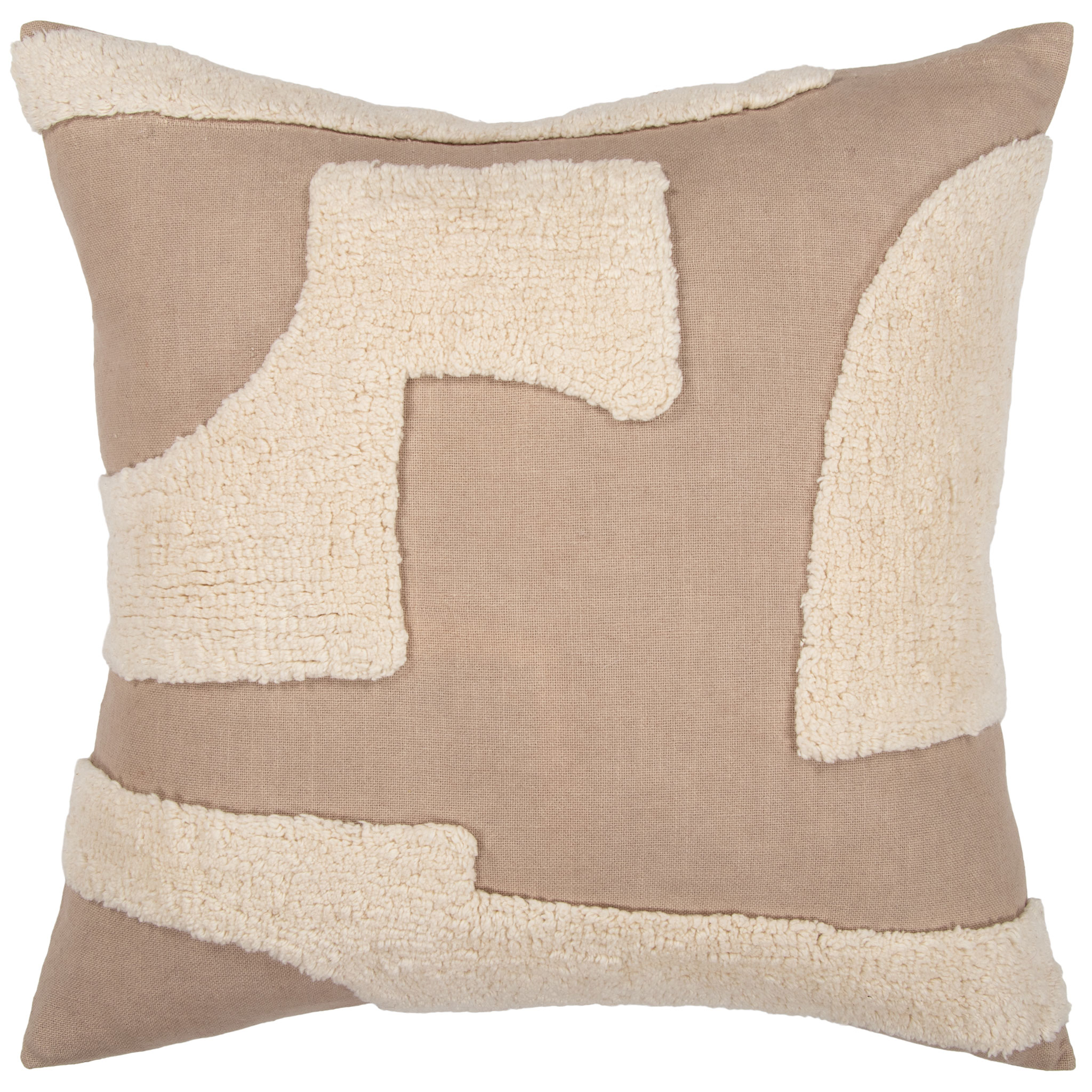 Ollo Mezze Cushion - Feather Inner, Taupe