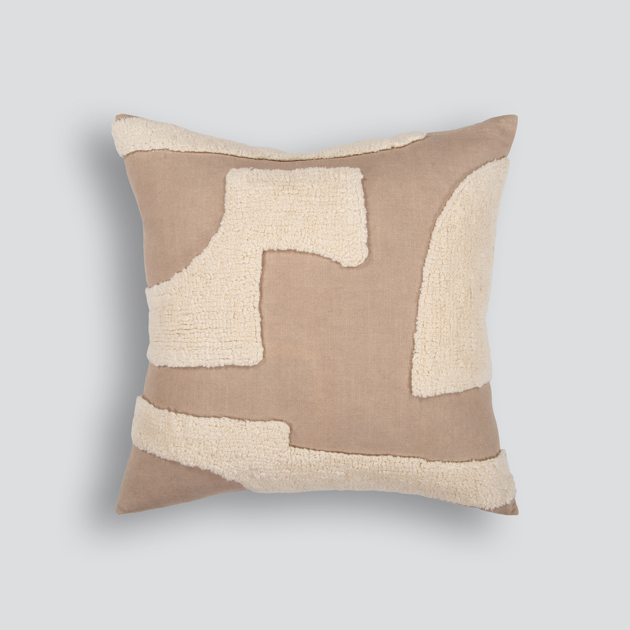 Ollo Mezze Cushion - Feather Inner, Taupe