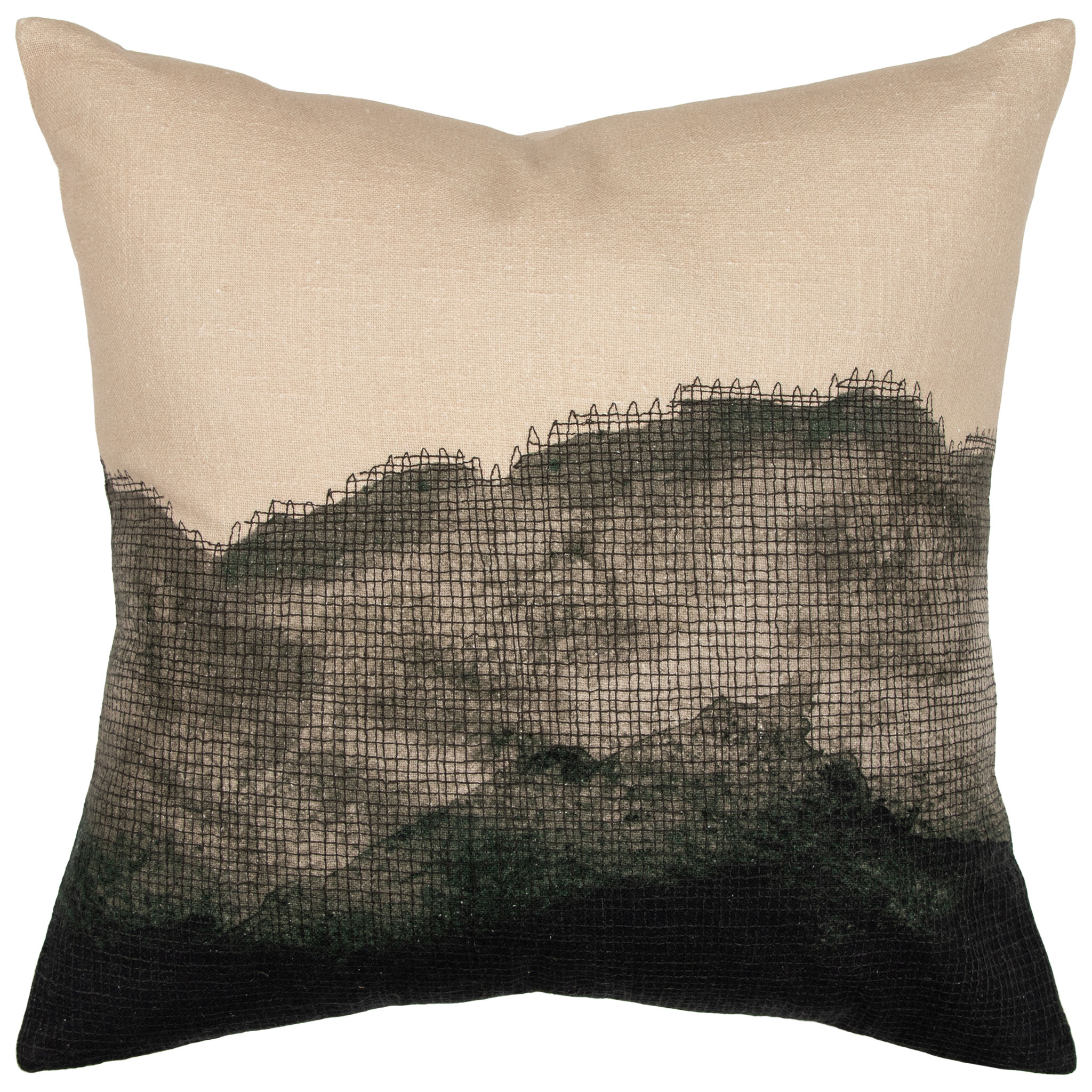Ollo Salita Cushion - Feather Inner, Olive