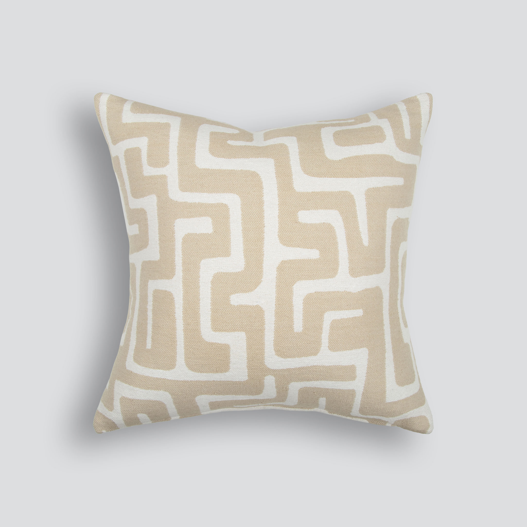 Ollo Luxor Cushion - Feather Inner, Ivory/Ecru