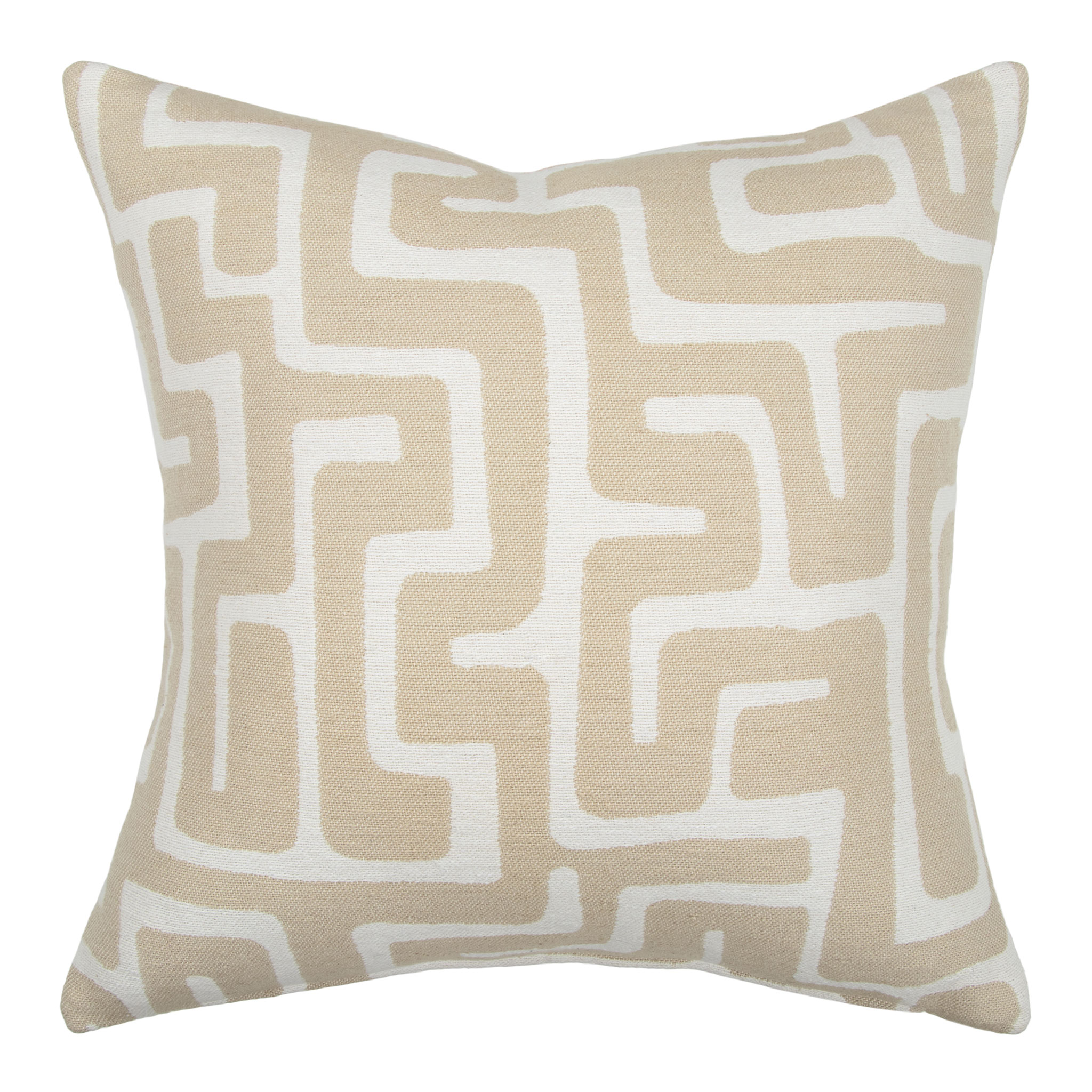 Ollo Luxor Cushion - Feather Inner, Ivory/Ecru