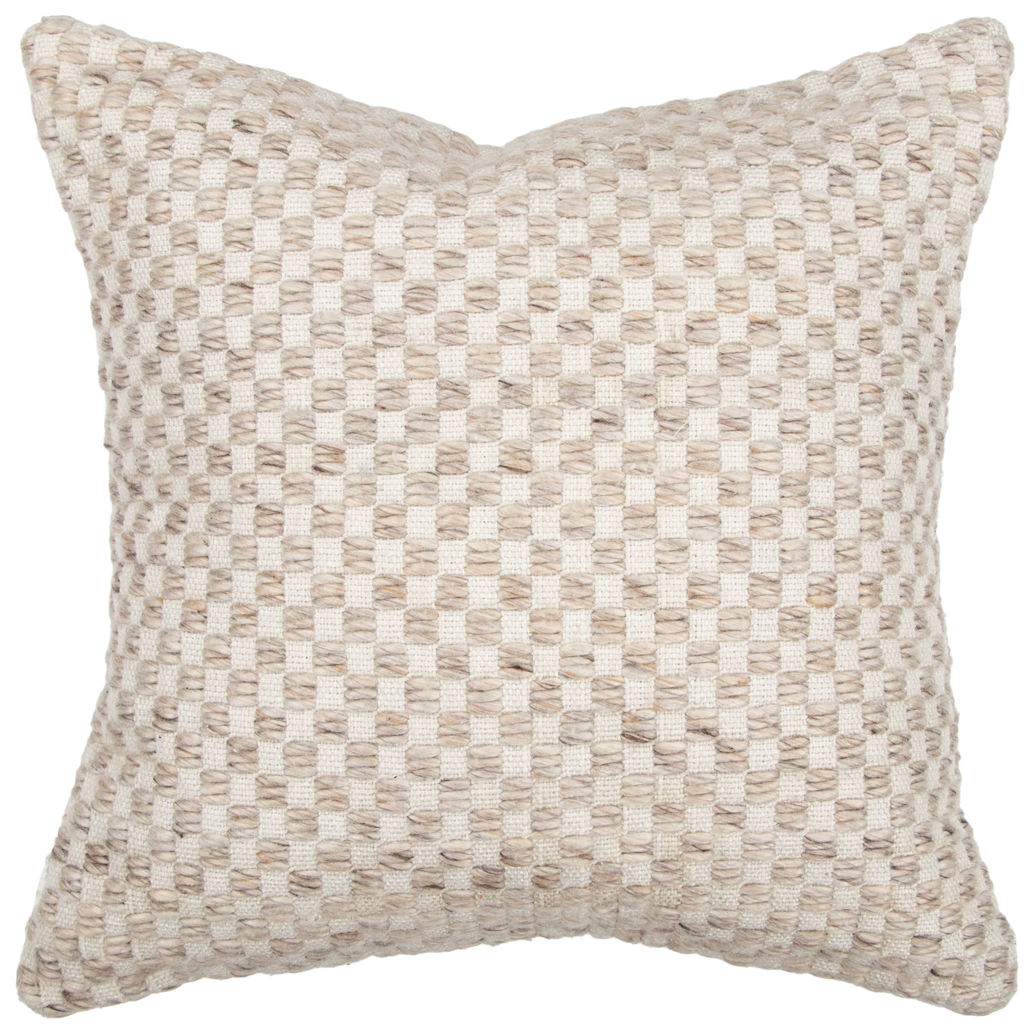 Ollo Pearce Outdoor Cushion - Poly Inner, Taupe/Ivory