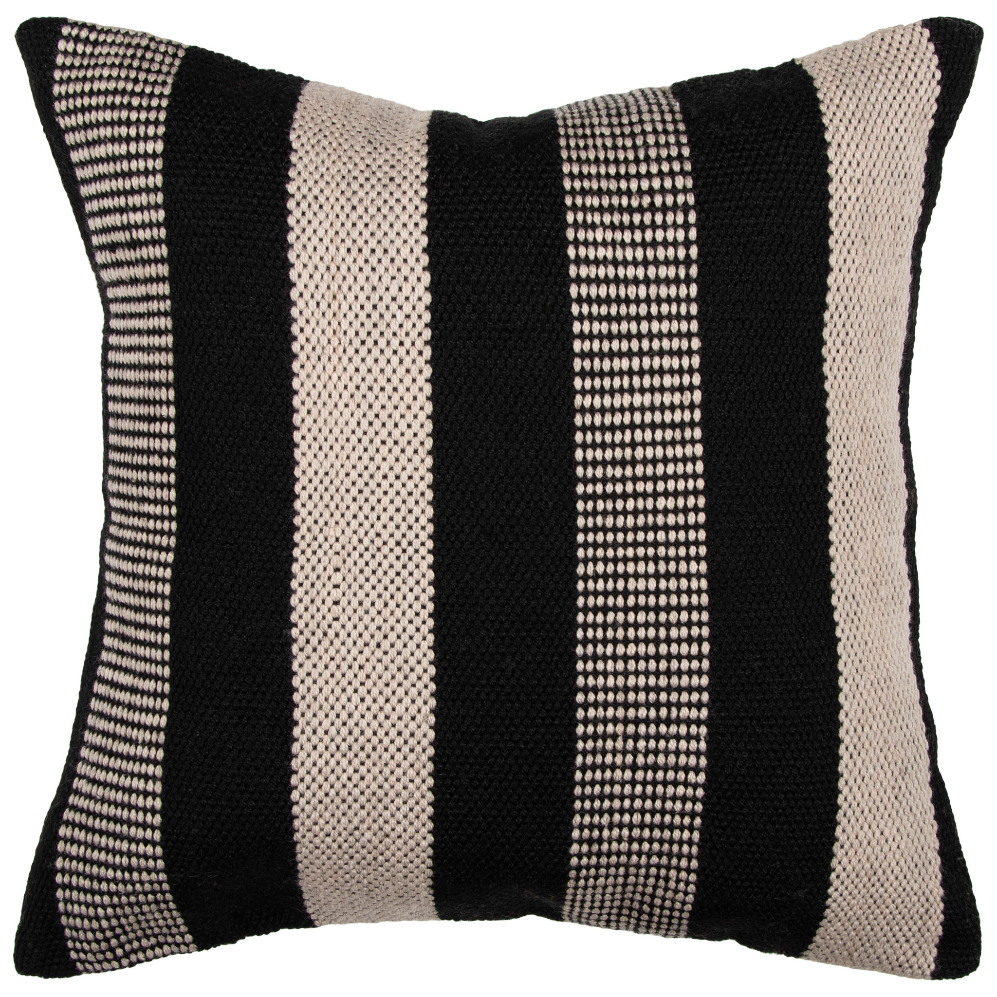Ollo Easton Outdoor Cushion - Poly Inner, Black/Taupe