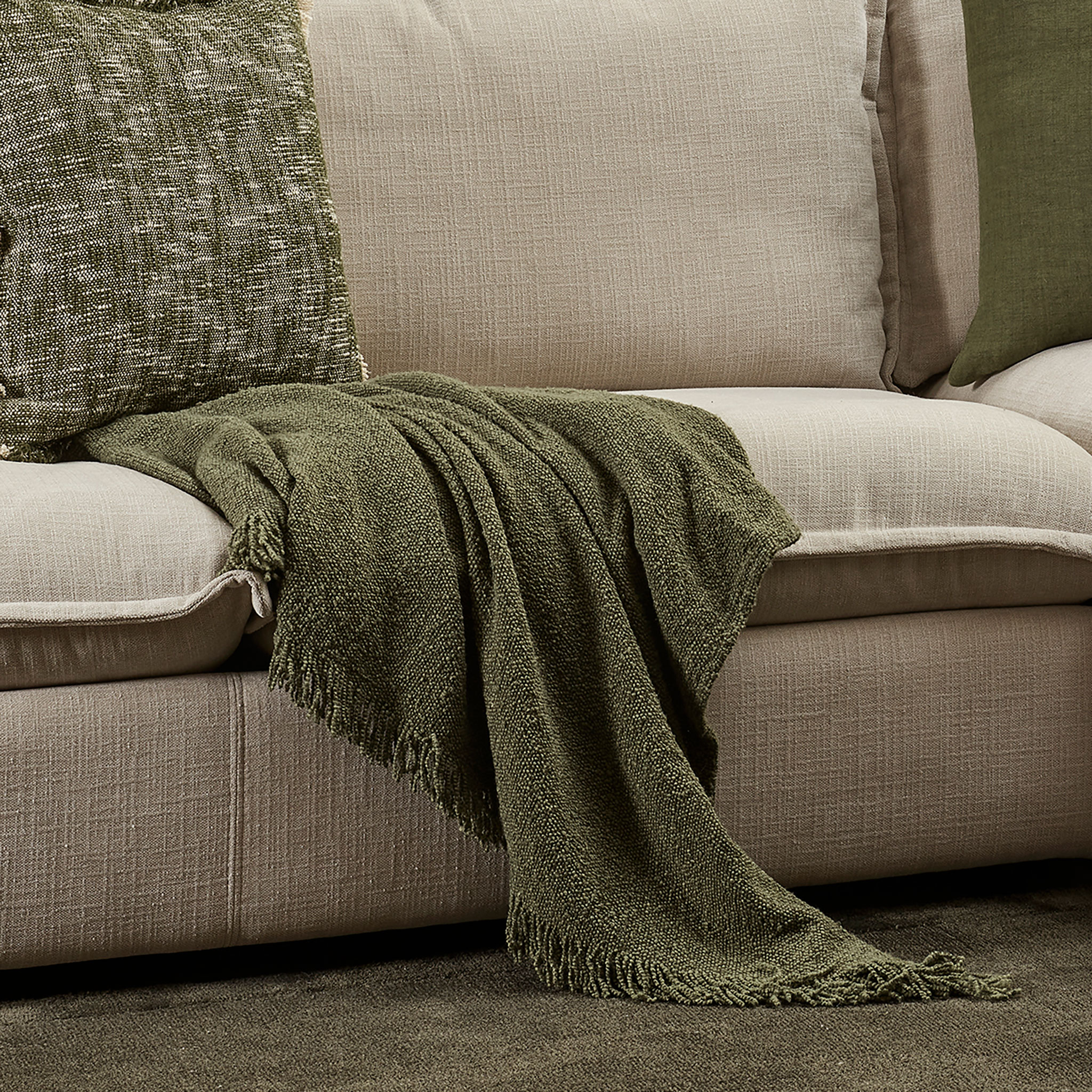 Ollo Lily Throw, Olive