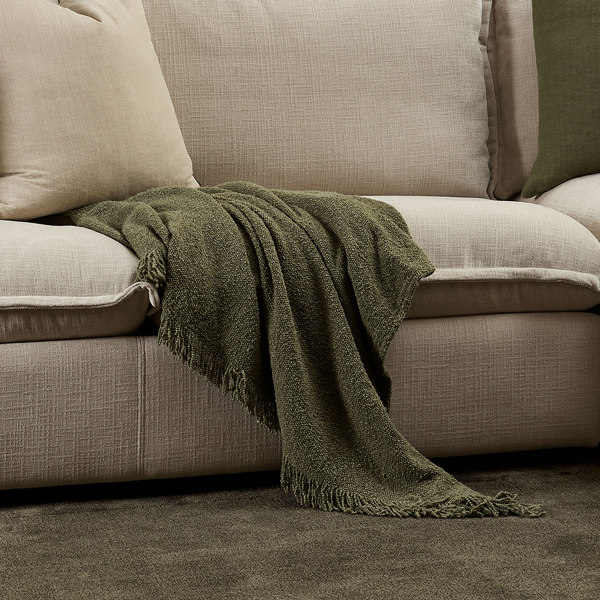 Ollo Lily Throw, Olive