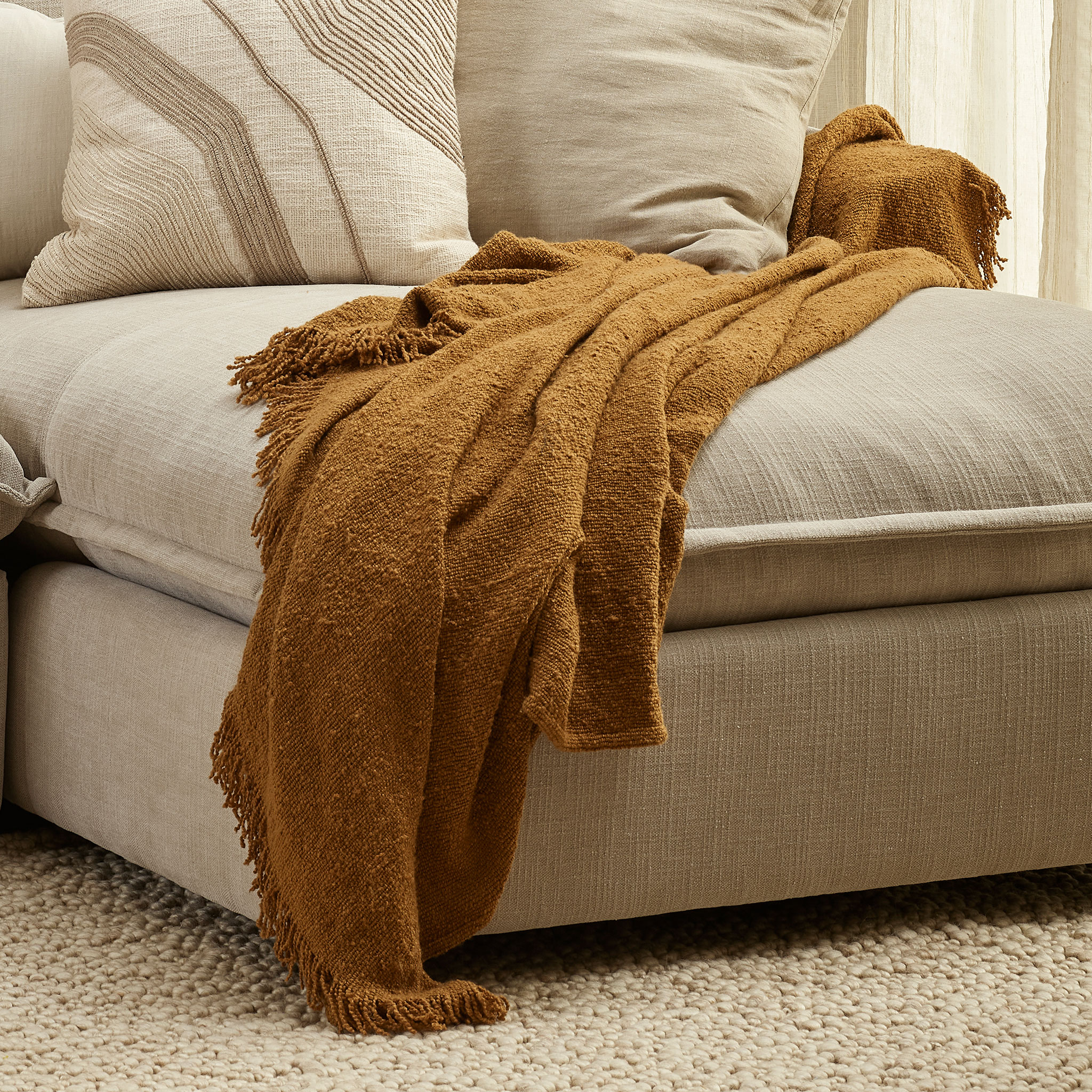 Ollo Lily Throw, Toffee
