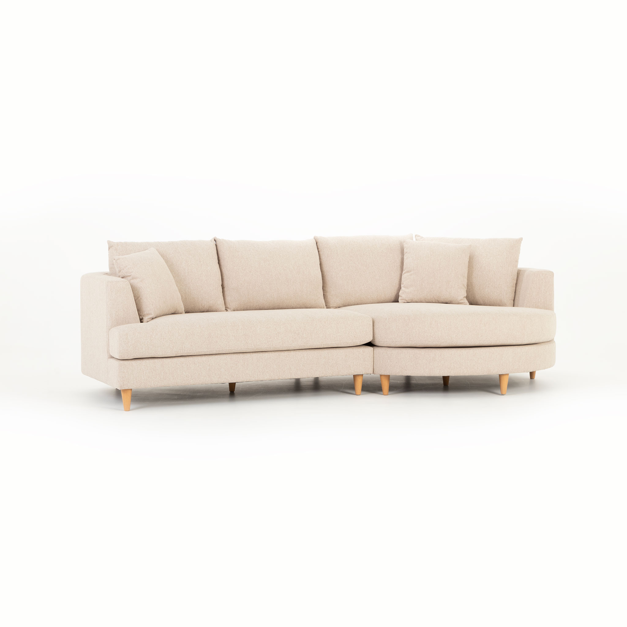 Neve Chaise Sofa, Oatmeal