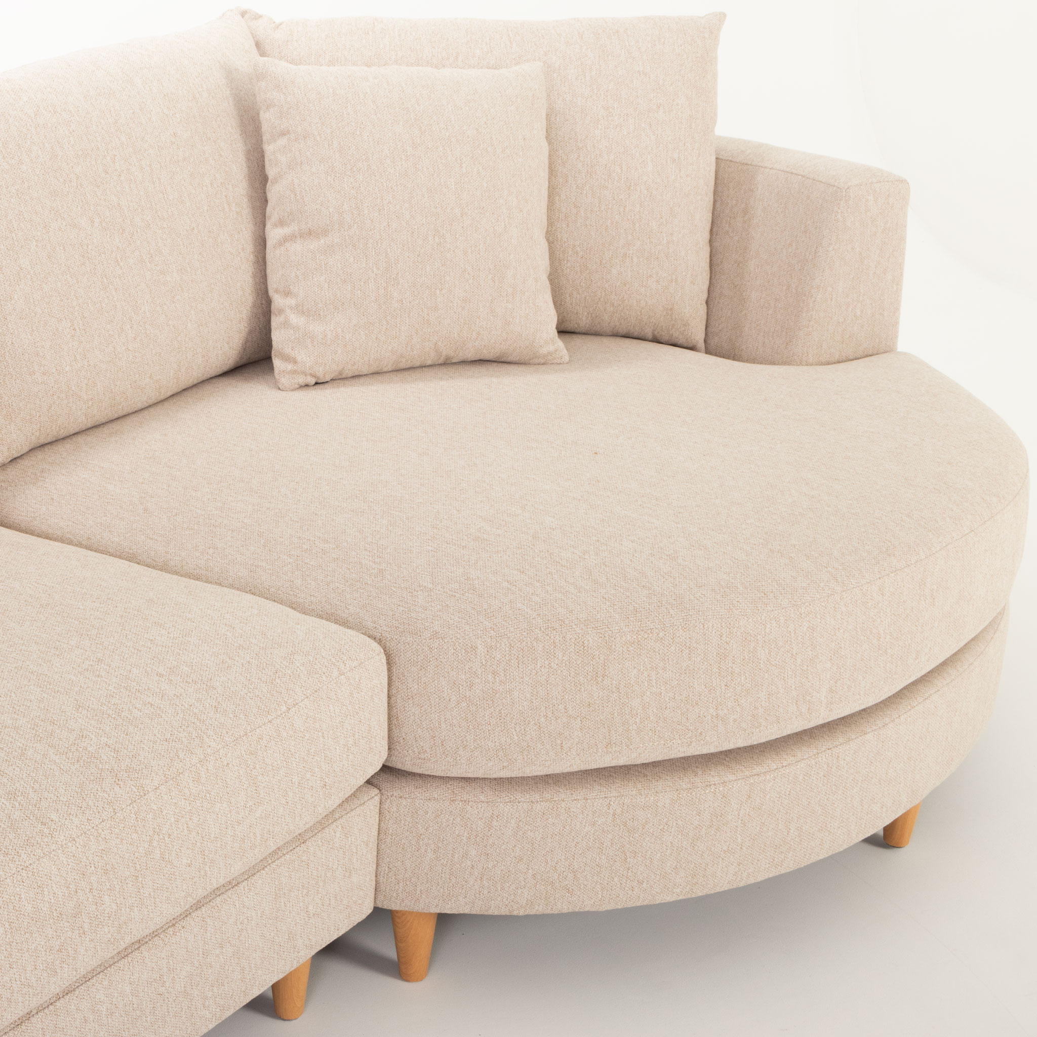 Neve Chaise Sofa, Oatmeal