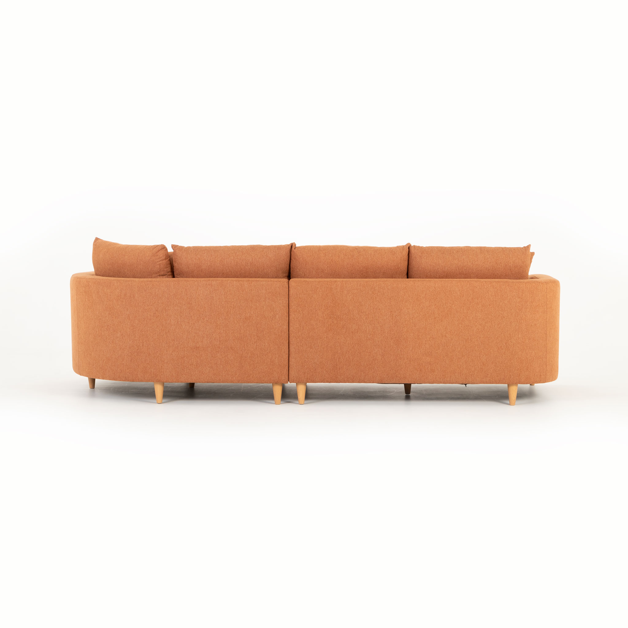 Neve Chaise Sofa, Rust