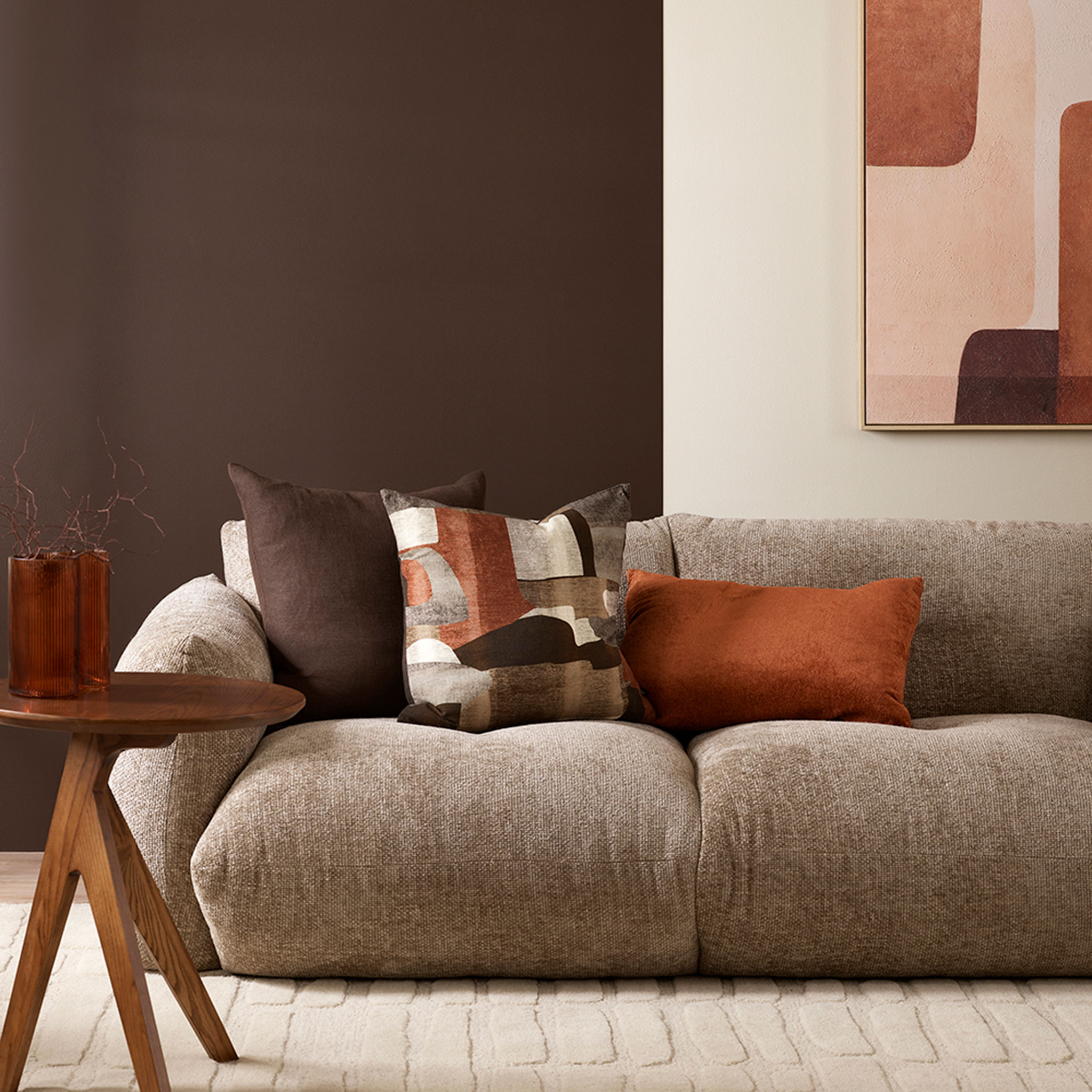 Ollo Amani Feather Inner Cushion 40 x 60 cm, Praline