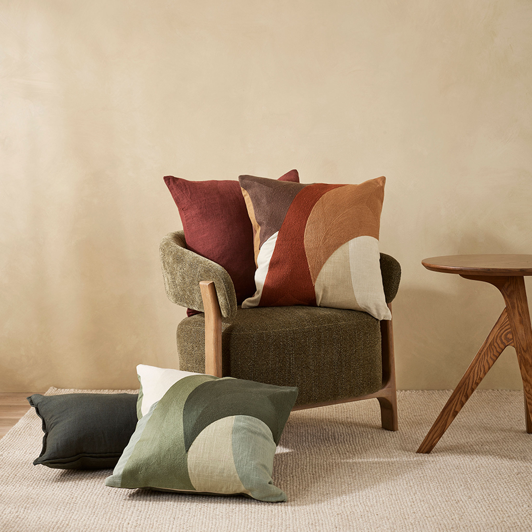Ollo Milano Feather Inner Cushion, Chestnut