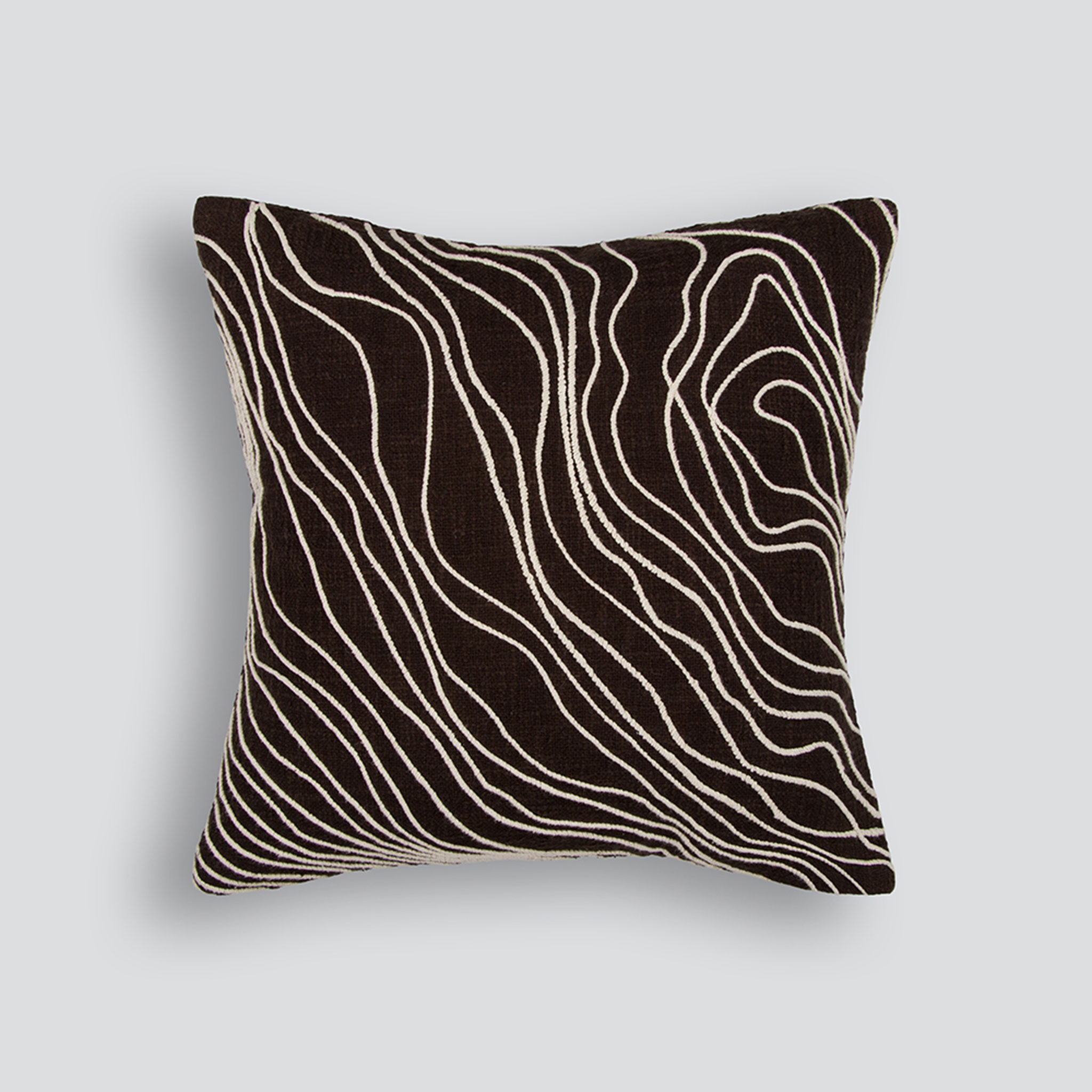 Ollo Elise Feather Inner Cushion, Chocolate/Ivory