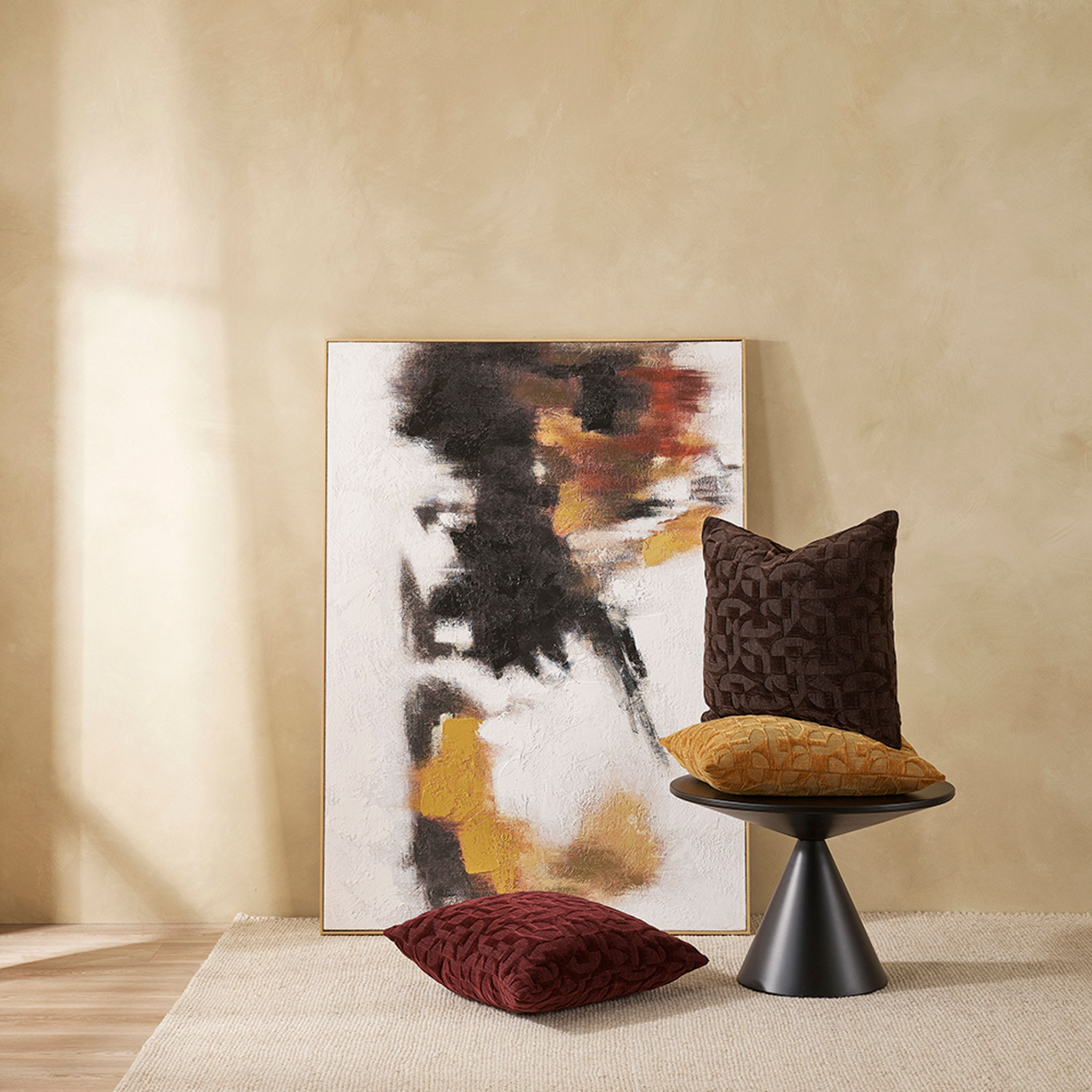 Ollo Kantara Poly Inner Cushion, Pomegranate