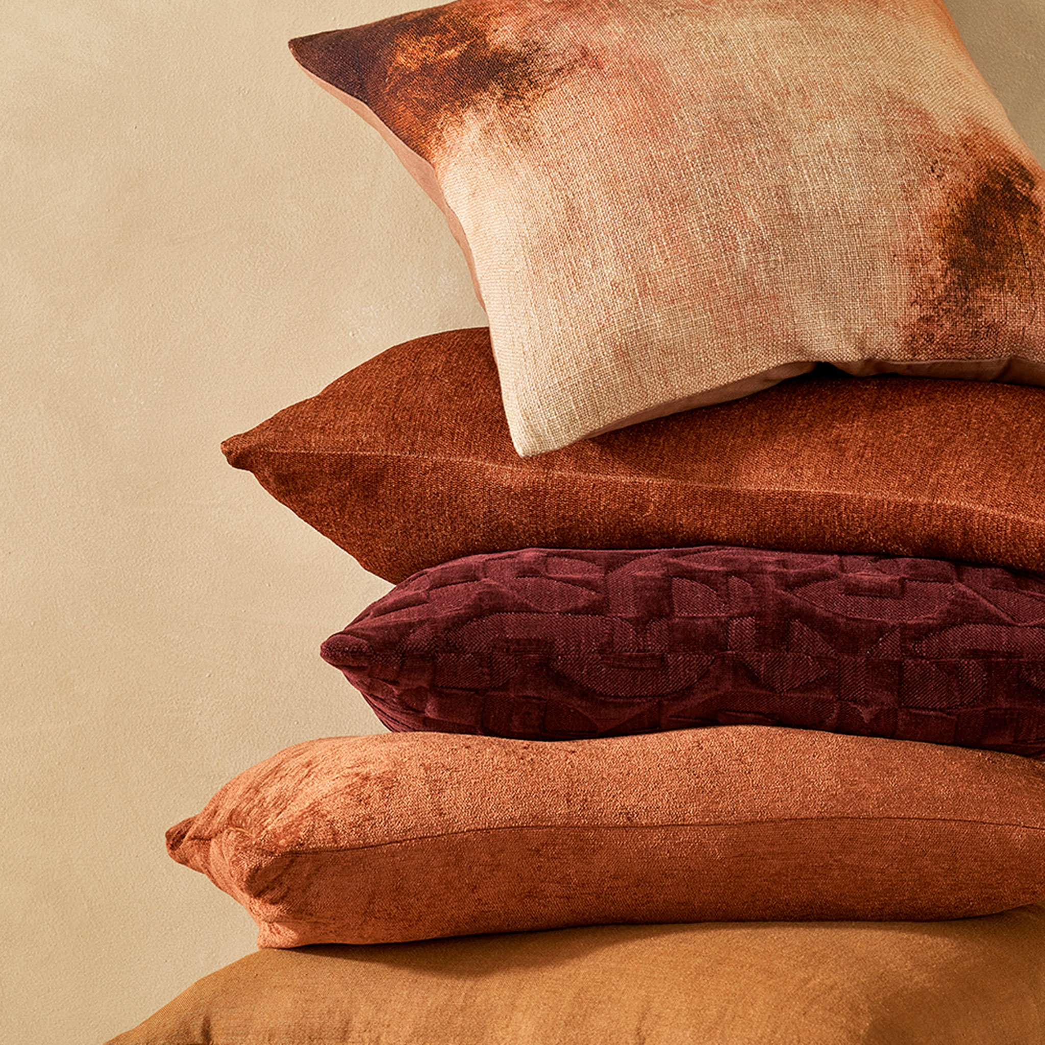 Ollo Kantara Feather Inner Cushion, Pomegranate