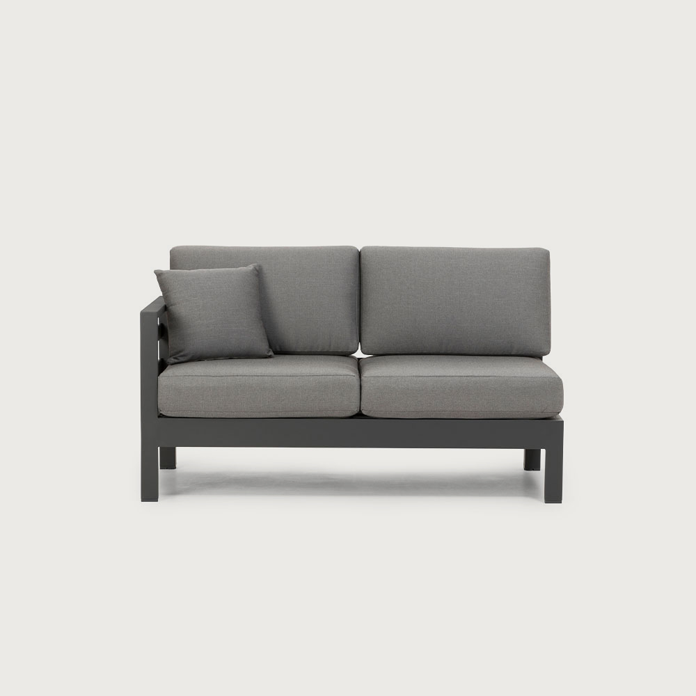 Venus Outdoor Modular 2 Seater 1 Arm LHF Assembled Target Furniture NZ