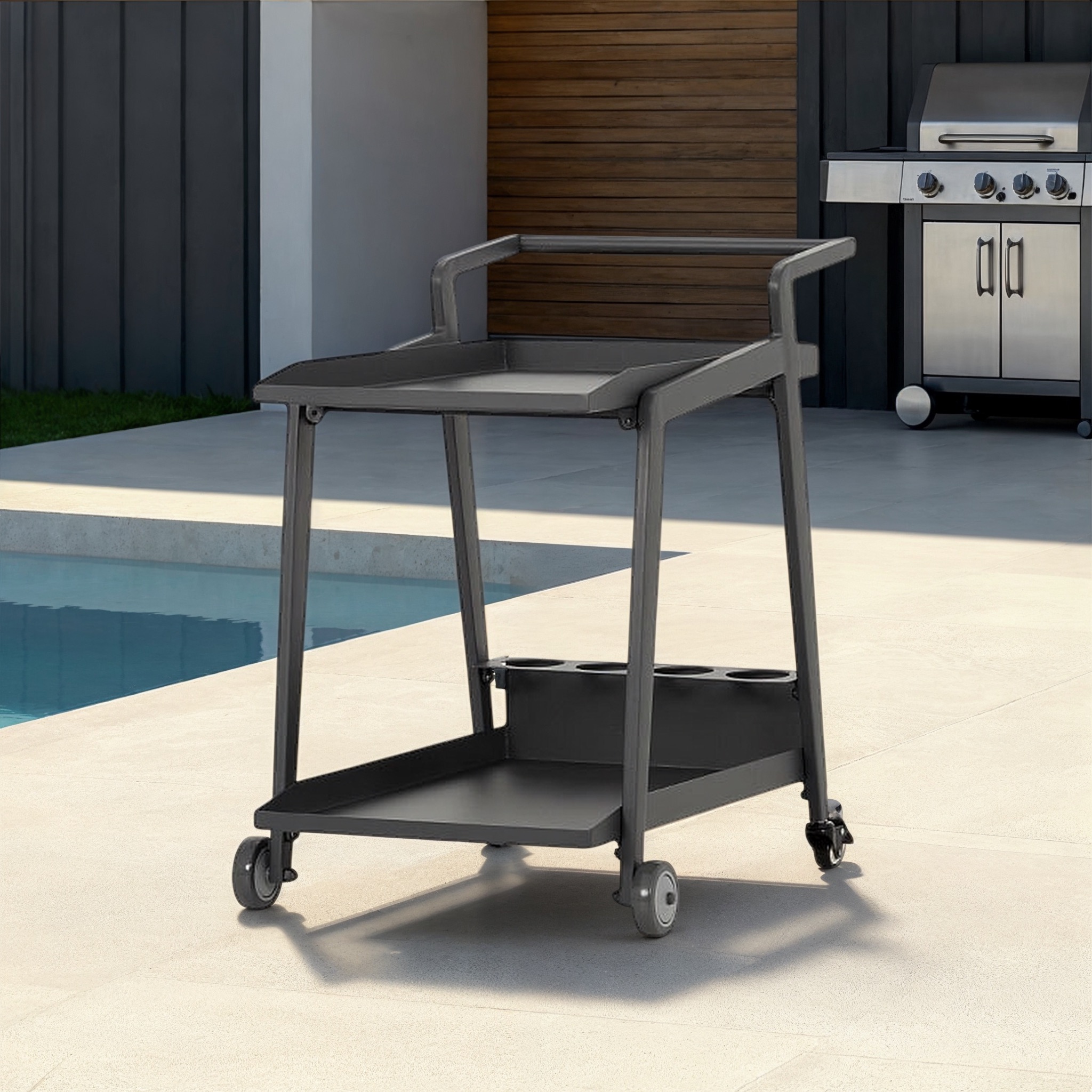 Venus Outdoor Drinks Trolley, Gunmetal