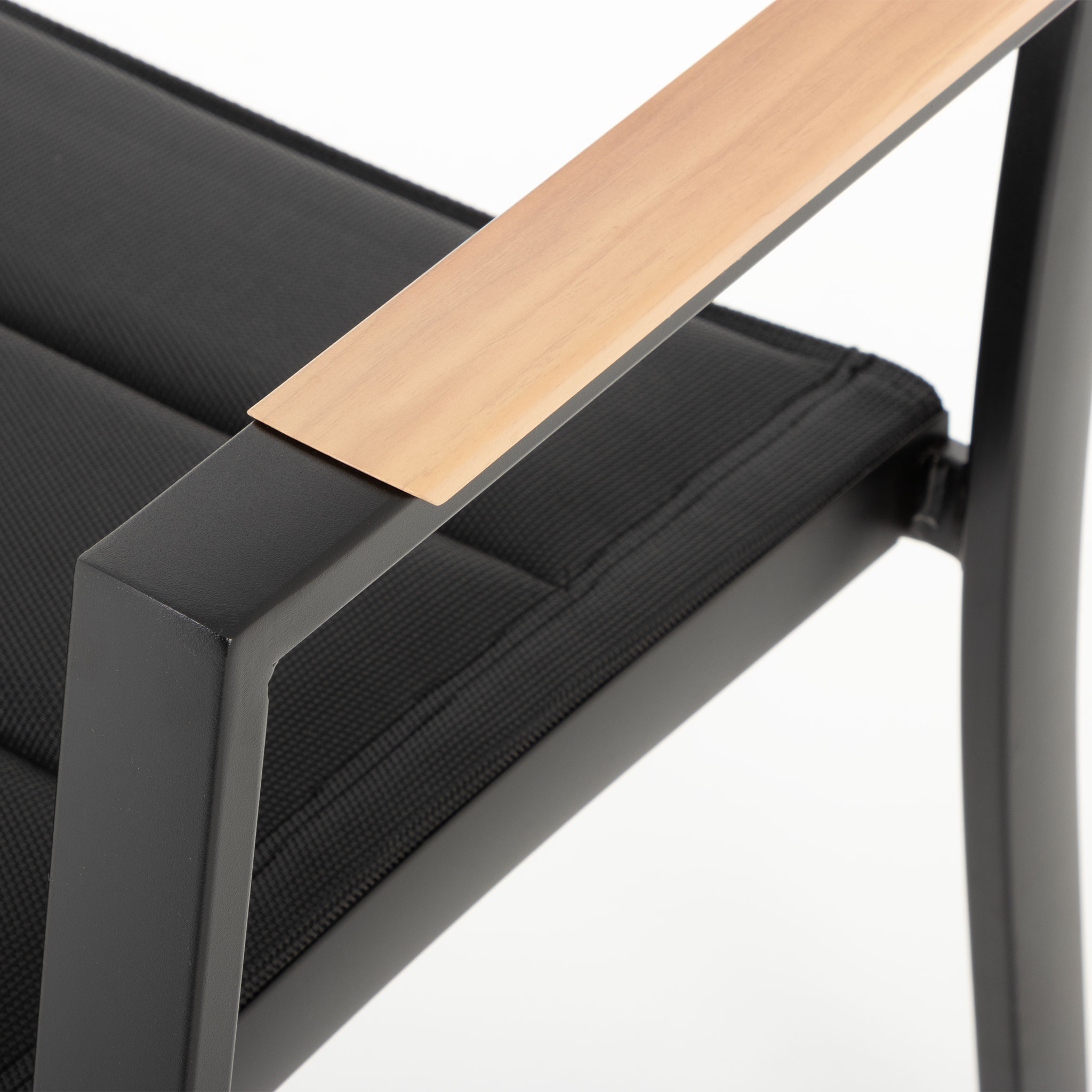 Tenerife Outdoor Dining Chair, Black